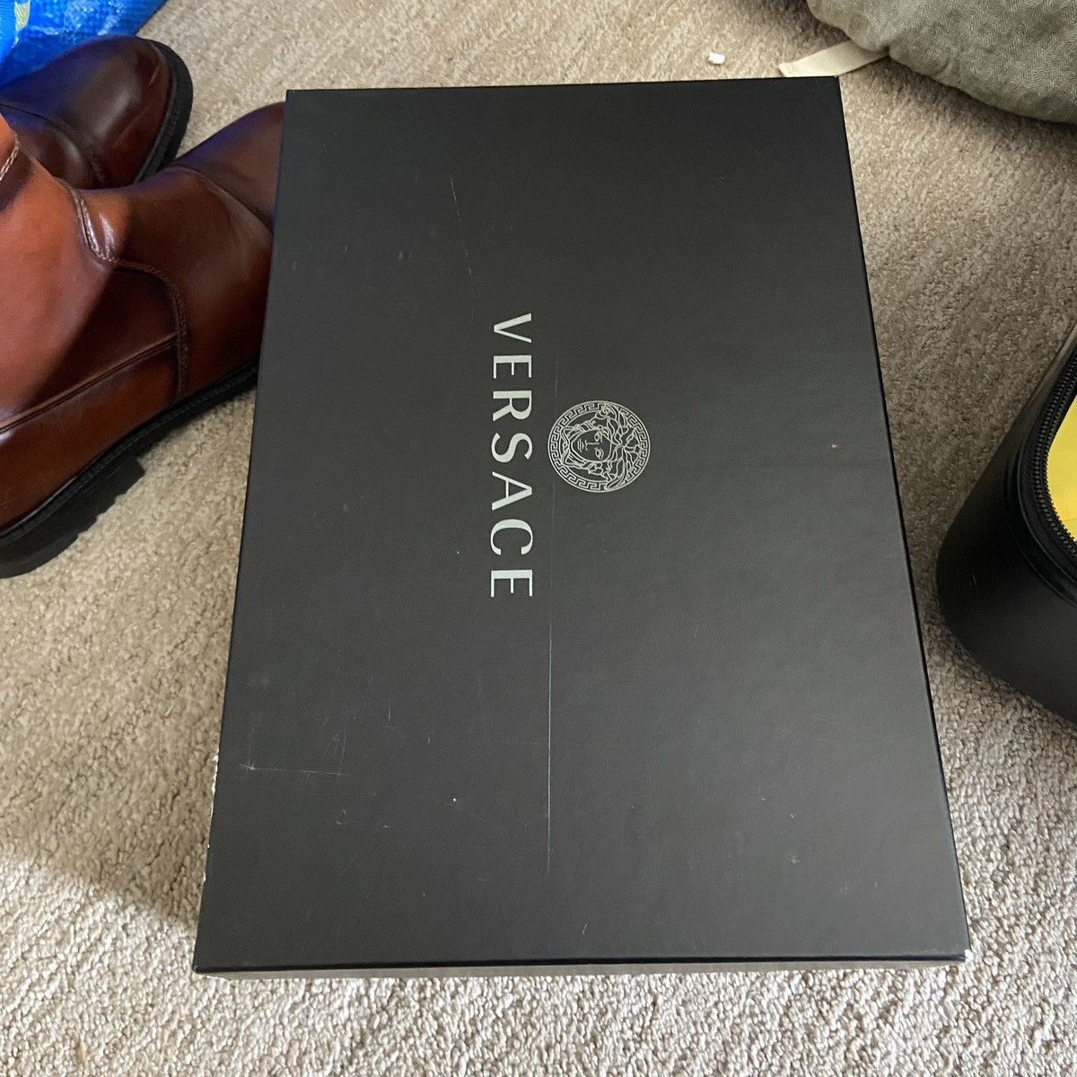 Versace Versace black square toe derby loafer Size US 9 / EU 42 - 3 Thumbnail