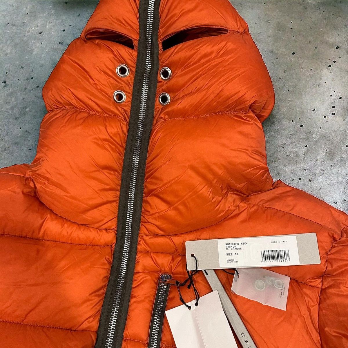 Rick Owens Rick Owen’s Gimp Puffer Orange Size US L / EU 52-54 / 3 - 3 Thumbnail
