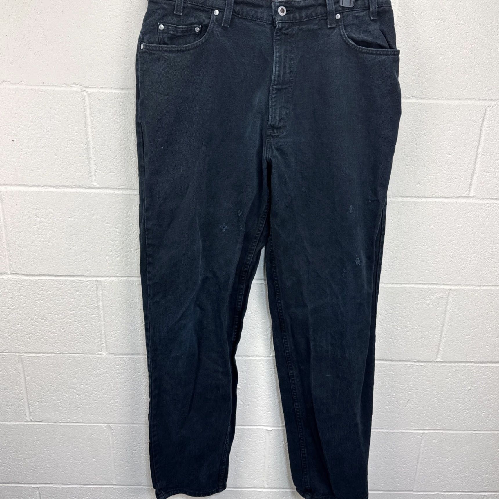 Levi's VINTAGE Levi's Silvertab Men's Jeans Wide-Leg 36x34 Black 90s Grunge Hip Hop Retro United States Mens Jeans Size US 36 / EU 52 - 2 Thumbnail