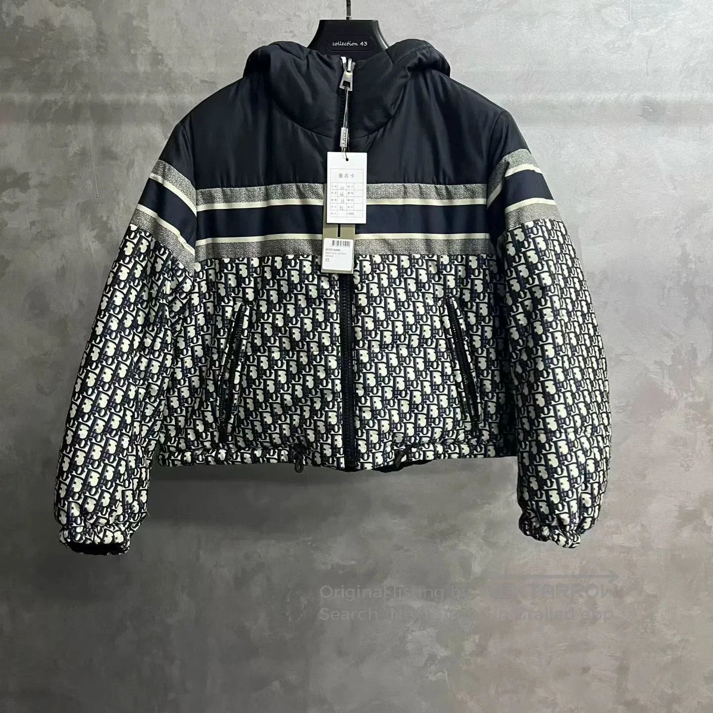 Dior Dior Spliced Print Zip Puffer Jacket. Size XS / US 0-2 / IT 36-38 - 1 Thumbnail