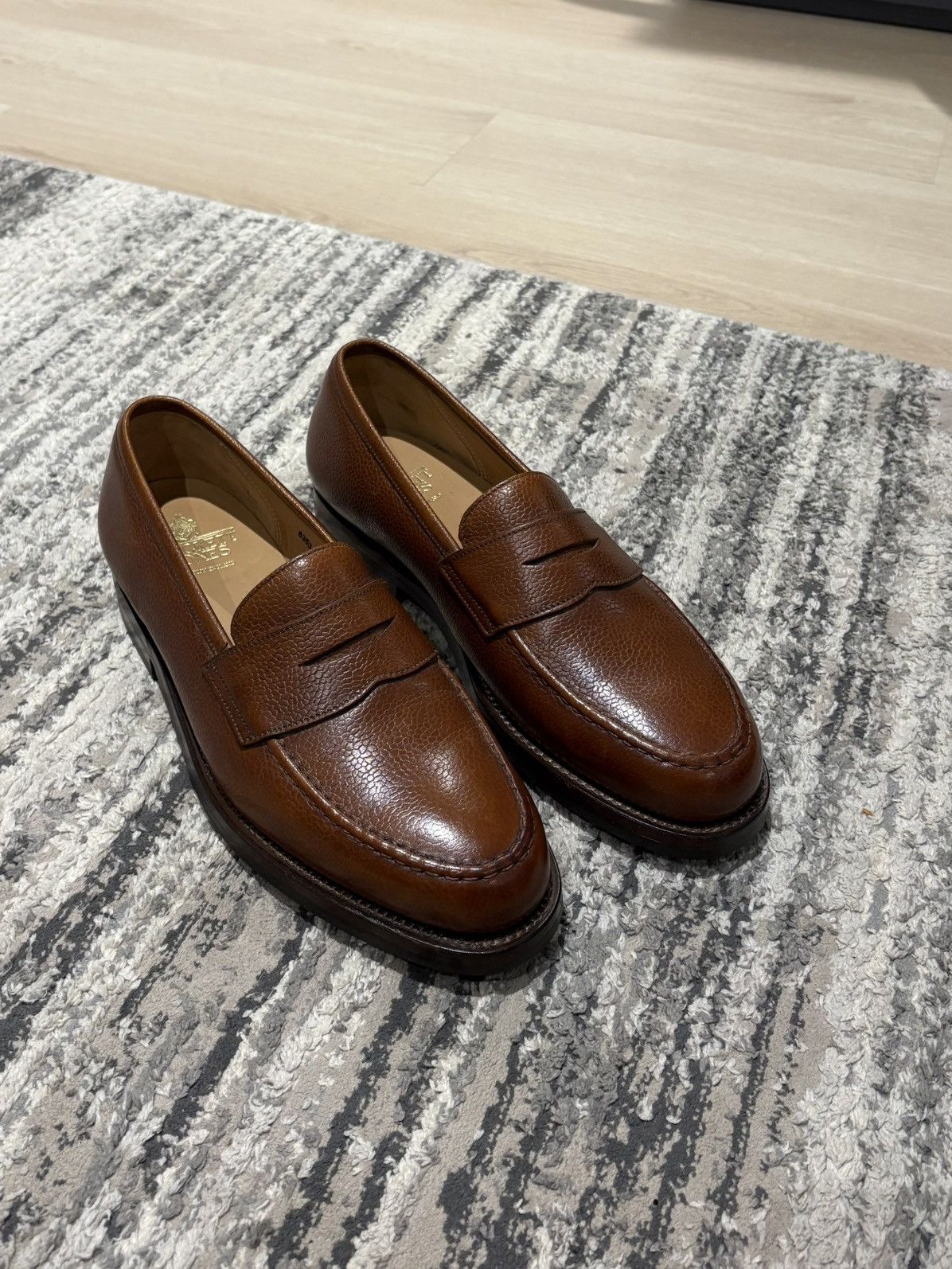 Crockett & Jones Crockett & Jones Boston Penny Loafer Tan Pebble Grain Size US 9.5 / EU 42-43 - 1 Thumbnail