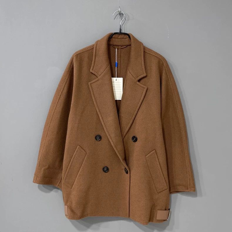 Max Mara Max Mara Brown camel hair coat Size L / US 10 / IT 46 - 1 Thumbnail