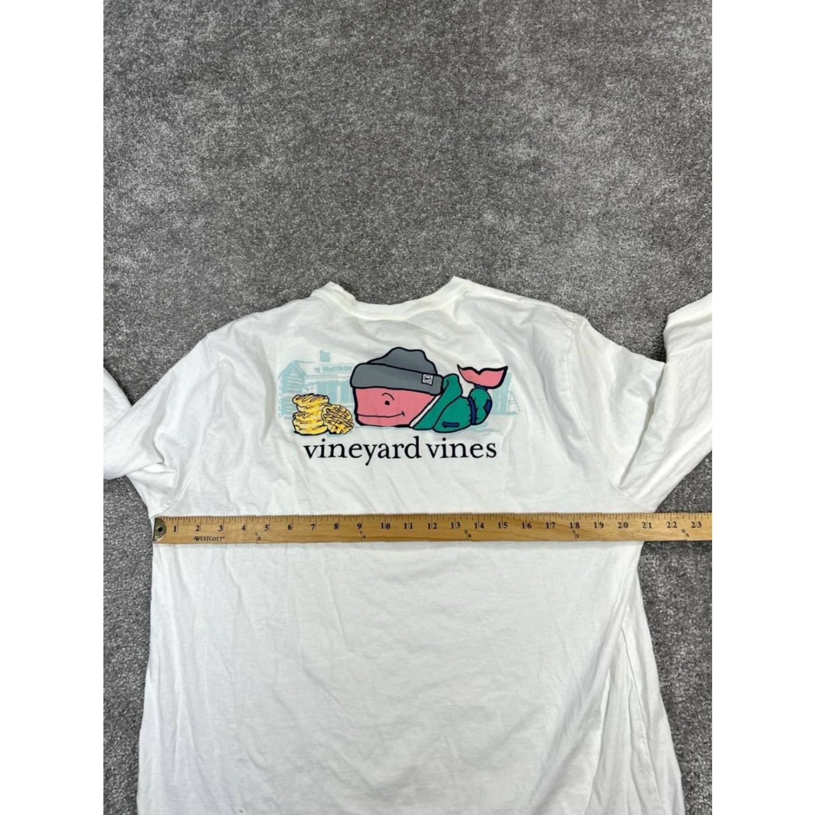 Vineyard Vines Vineyard Vines Shirt Mens Large White Cotton Knit Pullover Logo T-Shirt Regular Crew Neck Button Pockets Preppy Vintage: No Size US L / EU 52-54 / 3 - 5 Thumbnail