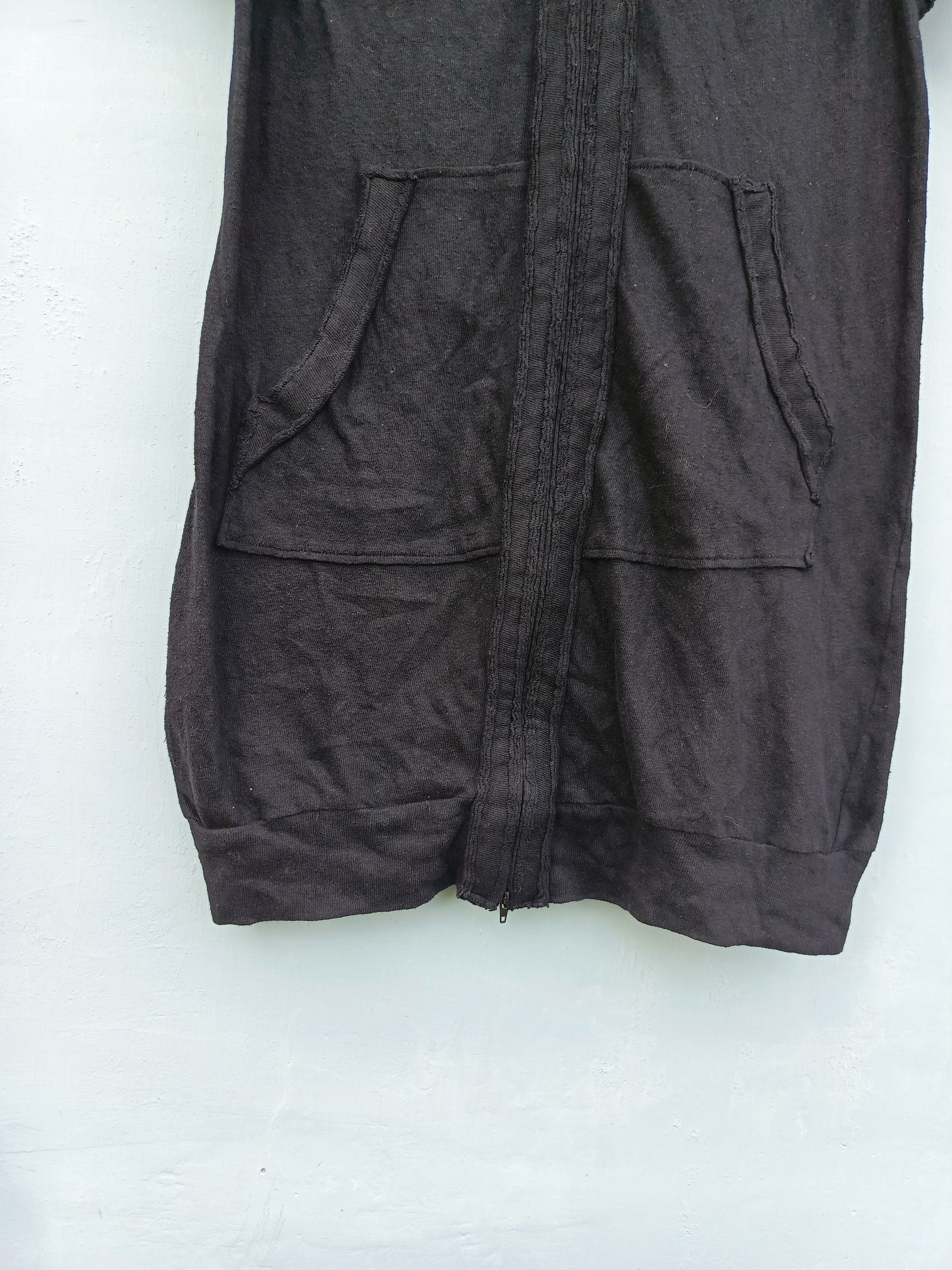Sunao Kuwahara Sunao Kuwahara Black Hooded Top – Avant Garde Stylebrand Size M / US 6-8 / IT 42-44 - 6 Thumbnail