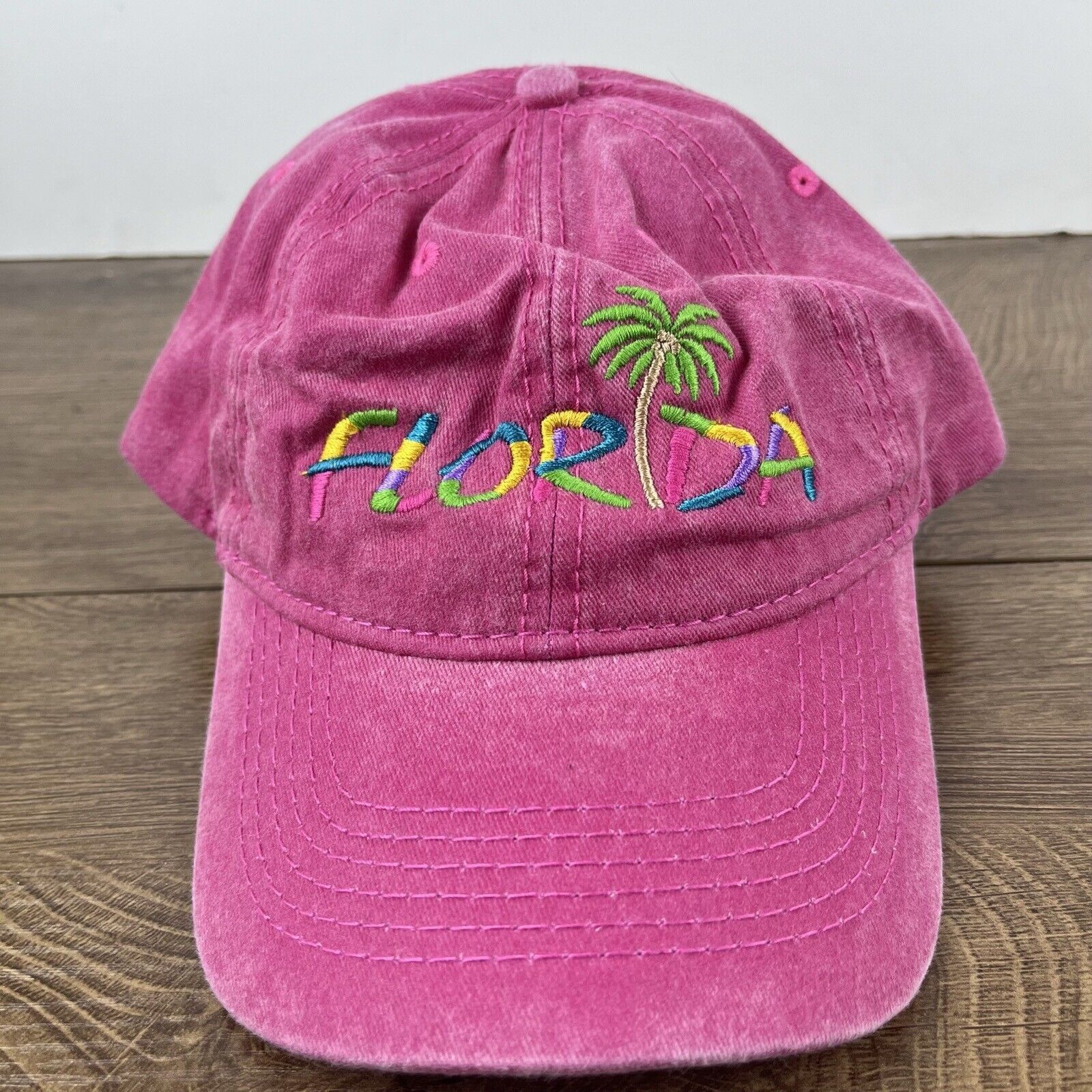 Other Florida Hat Palm Tree Hat Florida Pink Cap Adjustable Pink A Size ONE SIZE - 5 Thumbnail