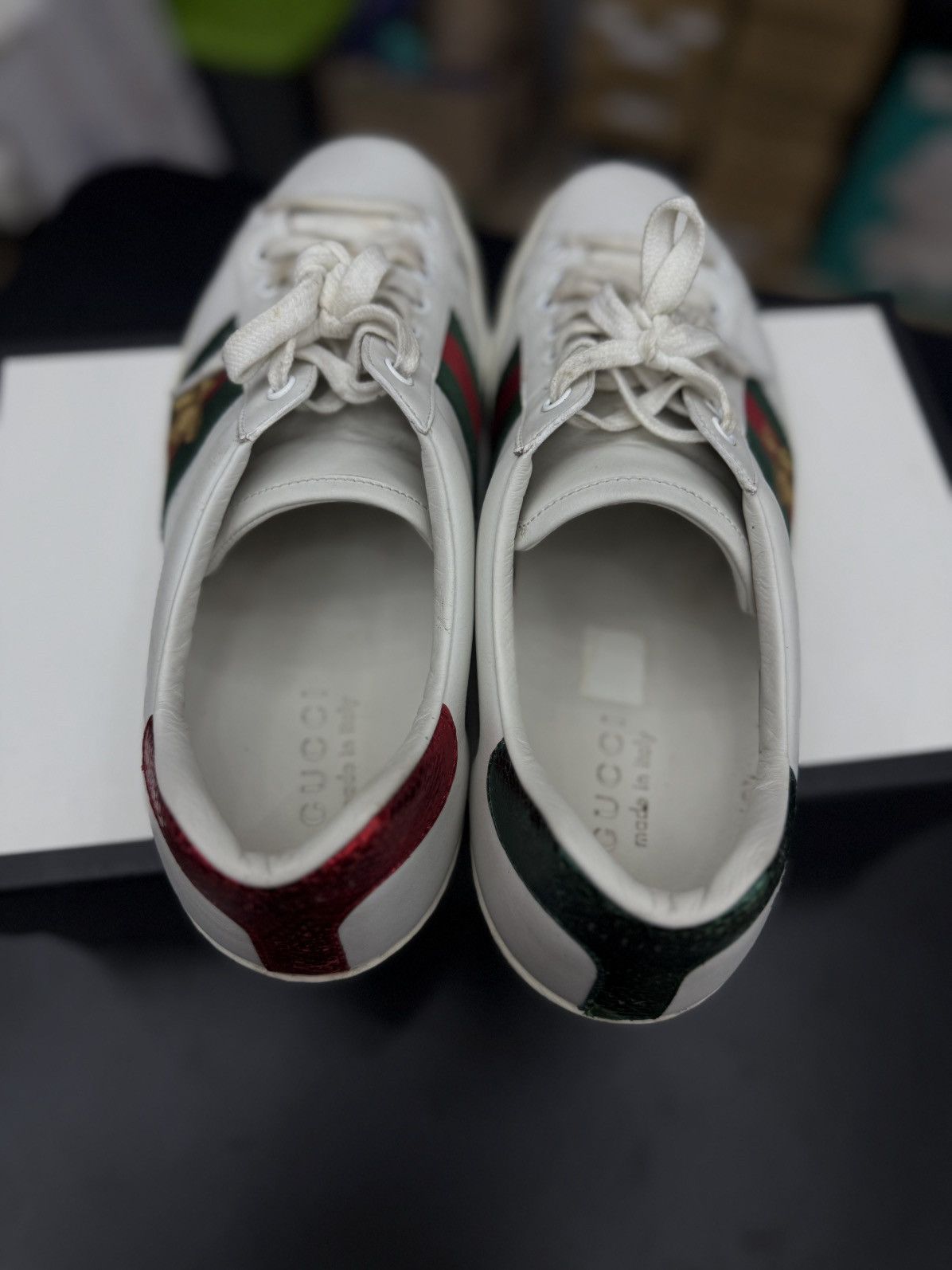 Gucci Gucci Mens Low Top Bee Sneakers Size 10G/10.5US Size US 10.5 / EU 43-44 - 6 Thumbnail
