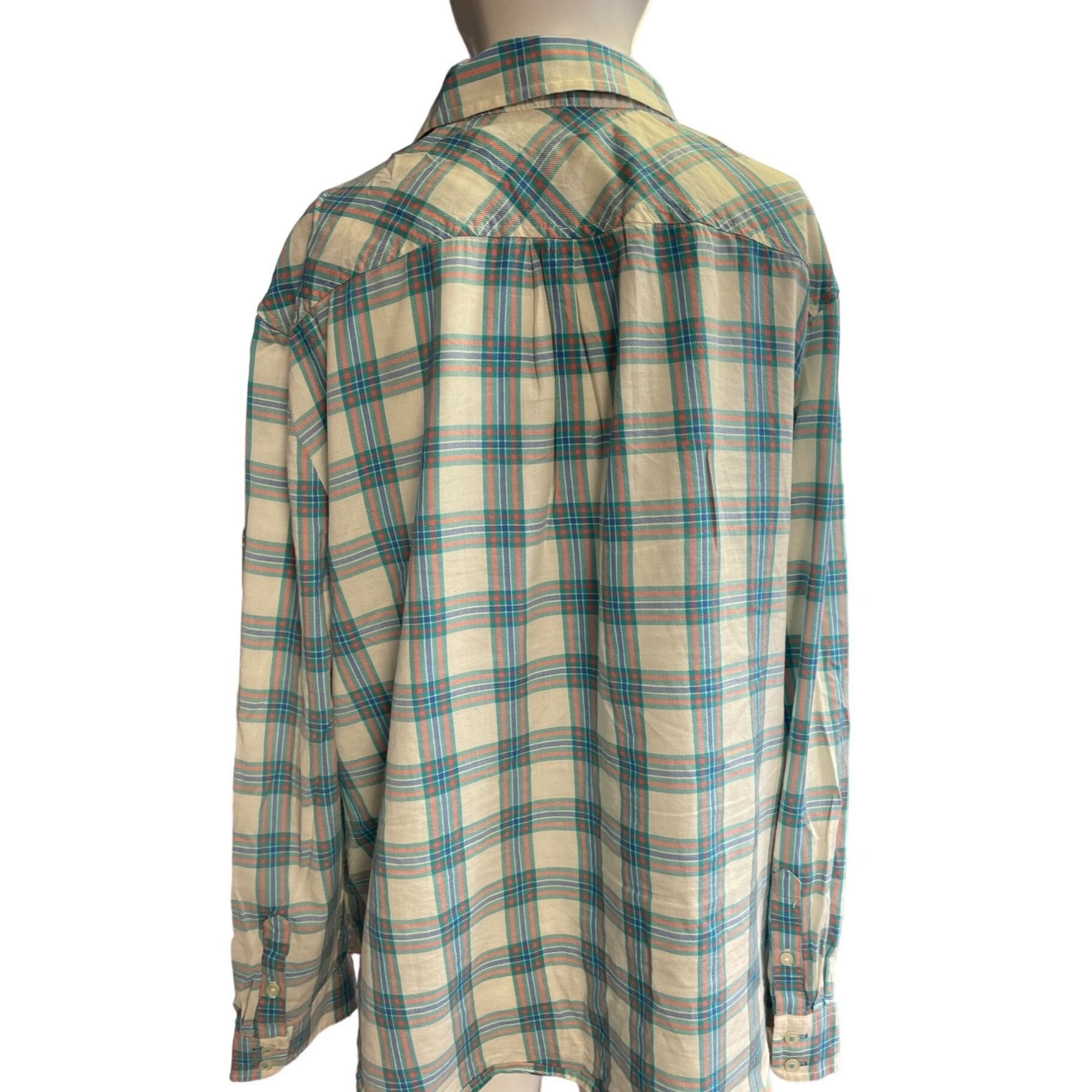 Talbots Talbots Women's Petite Multicolored Checkered Button up Shir Size XL / US 12-14 / IT 48-50 - 2 Thumbnail