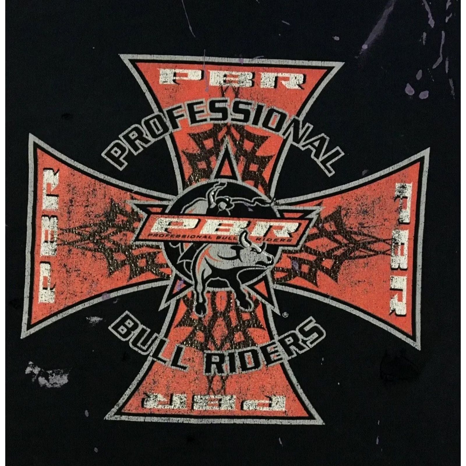 Thrasher VINTAGE Pro Bull Riders Thrashed Faded Shirt 2XL Black Cowboy Rodeo Biker Grunge Punk Y2K Shirt Mens Size US XXL / EU 58 / 5 - 3 Thumbnail