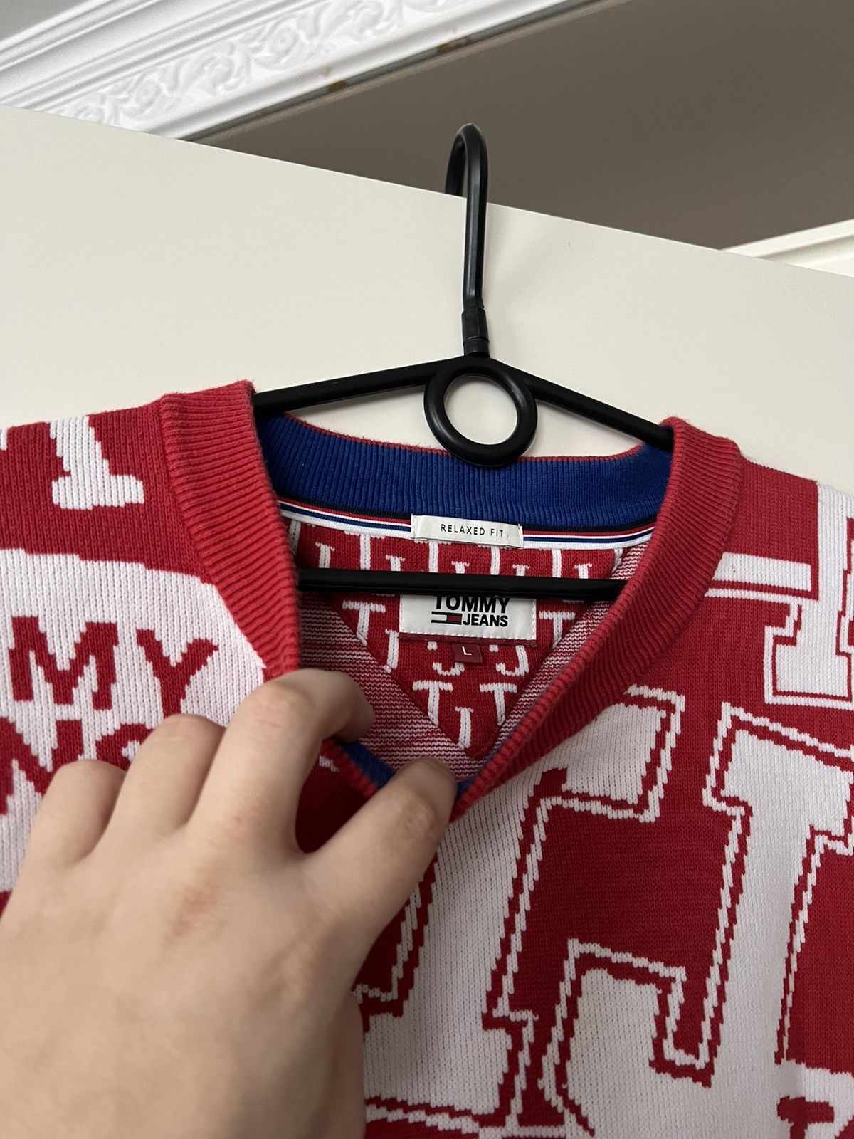 Tommy Hilfiger × Tommy Jeans Tommy Hilfiger Knit Sweatshirt Size US L / EU 52-54 / 3 - 8 Thumbnail