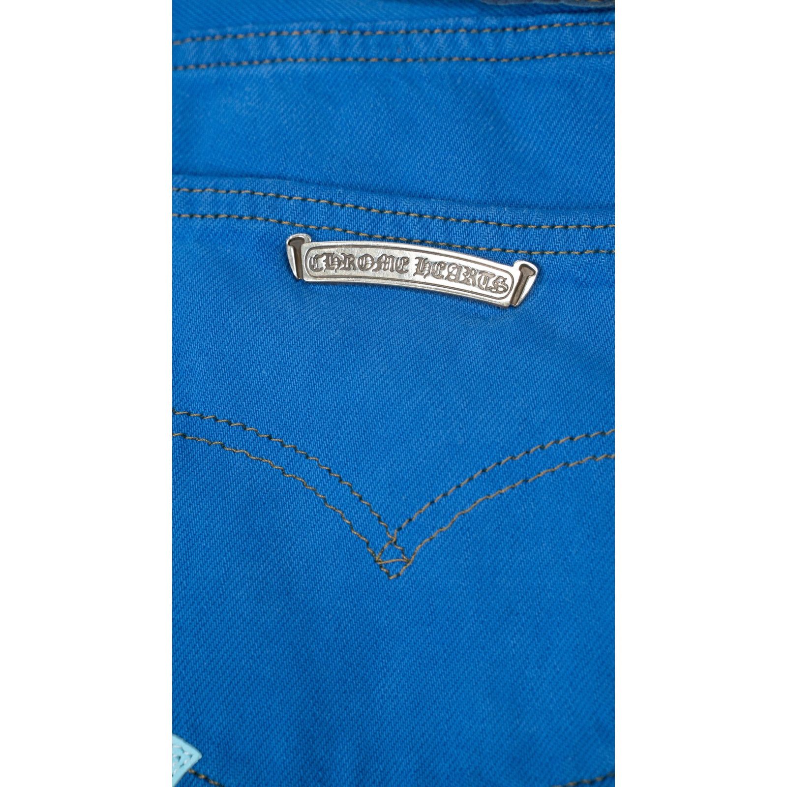 Chrome Hearts London Exclusive Blue Cross Patch Jeans Size US 36 / EU 52 - 7 Thumbnail