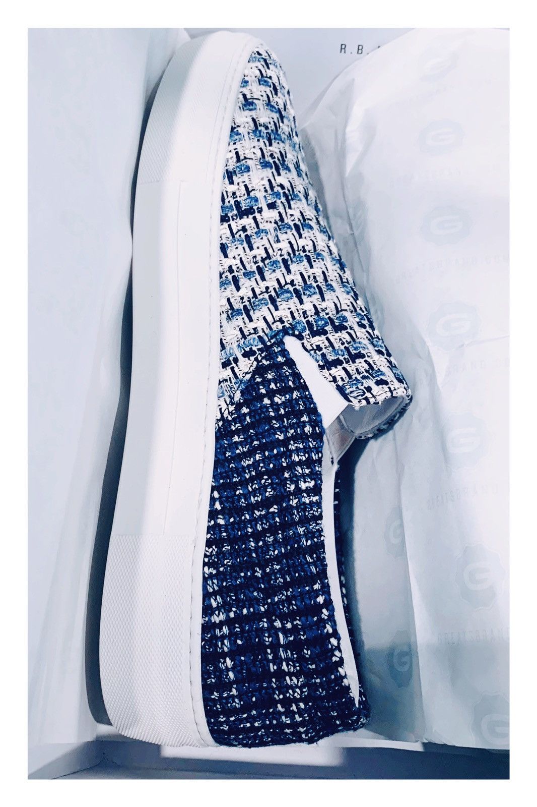 Greats New Greats Wooster x Lardini Slip-On Sneaker White/Blue Sz13 Size US 13 / EU 46 - 13 Thumbnail