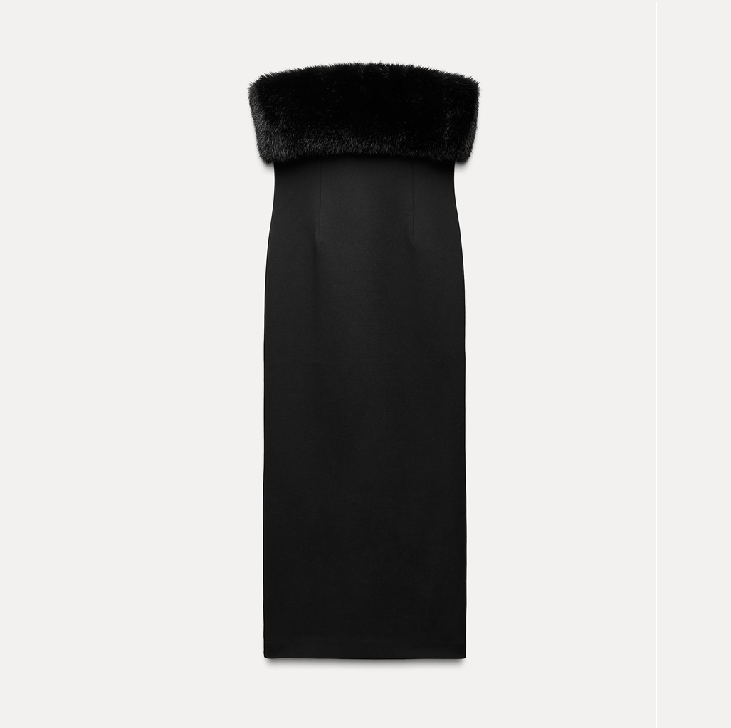 Zara ZARA Strapless Midi Dress Size S / US 4 / IT 40 - 12 Thumbnail