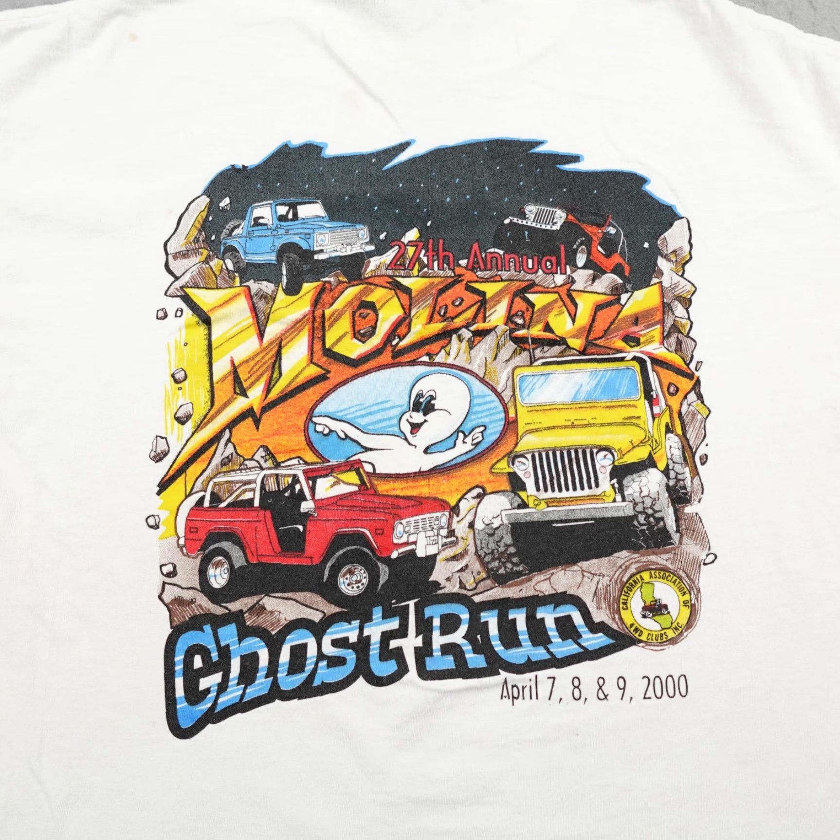 Hanes VINTAGE Molina Ghost Run Shirt Mens XL White Off Road 4x4 Trucks Y2K 2000 Tee Size US XL / EU 56 / 4 - 7 Thumbnail