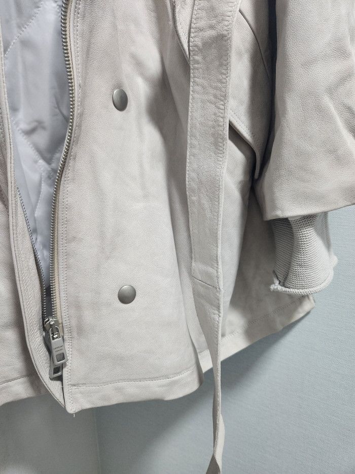 Giorgio Brato Giorgio Brato Brushed Calf Leather hooded Jacket Size M / US 6-8 / IT 42-44 - 3 Thumbnail