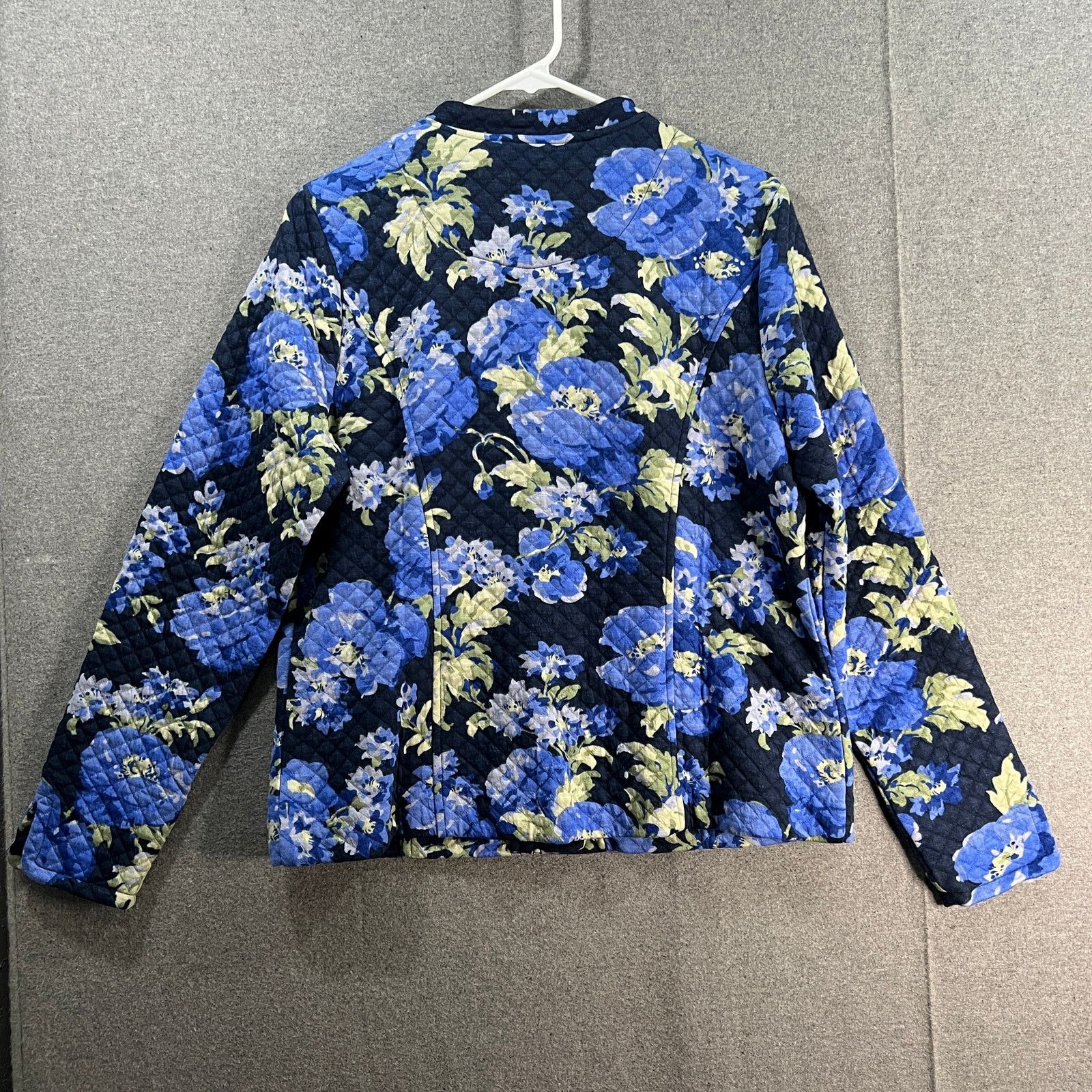 Other Isaac Mizrahi Live! Printed Knit Jcquard Jacket Navy Size M / US 6-8 / IT 42-44 - 2 Thumbnail