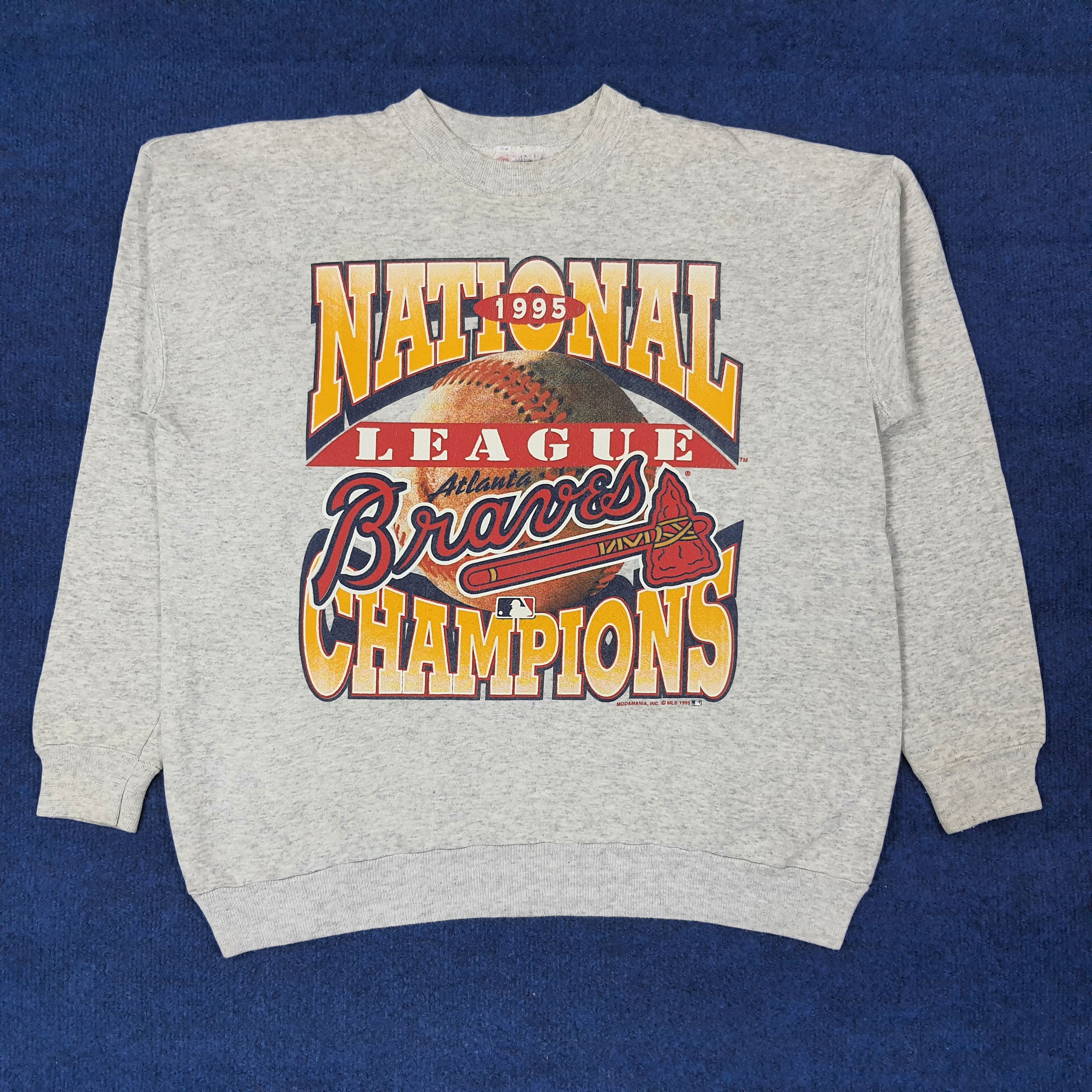 MLB Vintage MLB Atlanta Braves Baseball Team Sweatshirt C251N13 Size US L / EU 52-54 / 3 - 1 Thumbnail