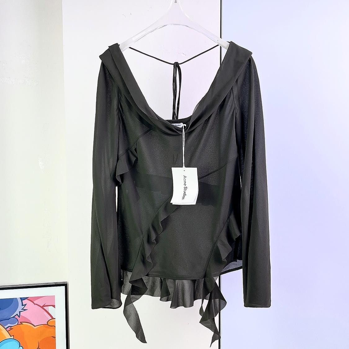 Acne Studios Acne Studios Ruffle Blouse Size 36 Size XS / US 0-2 / IT 36-38 - 1 Thumbnail