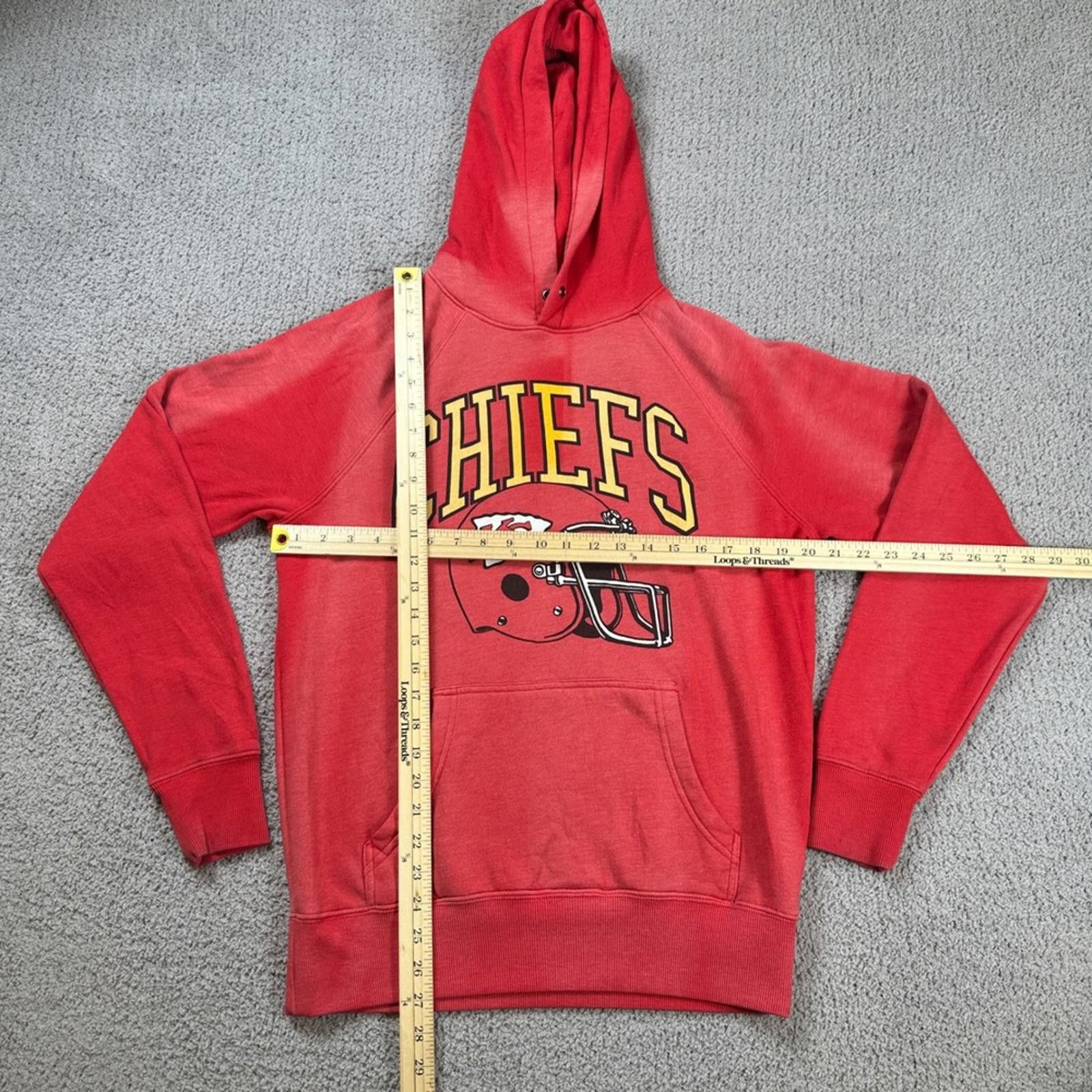 Homage Homage Kansas City Chiefs Hoodie Sweatshirt Mens S Red NFL Size US S / EU 44-46 / 1 - 2 Thumbnail
