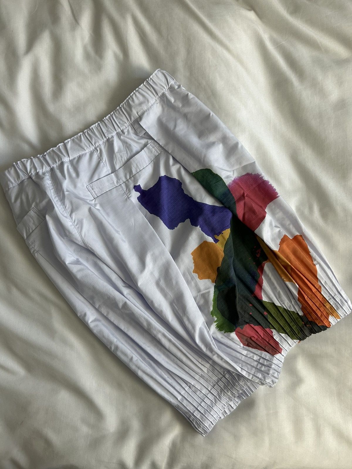 Comme des Garcons Homme Plus Homme Plisse Issey Miyake Cascade Picturesque Short Lavender Size US 31 - 12 Thumbnail