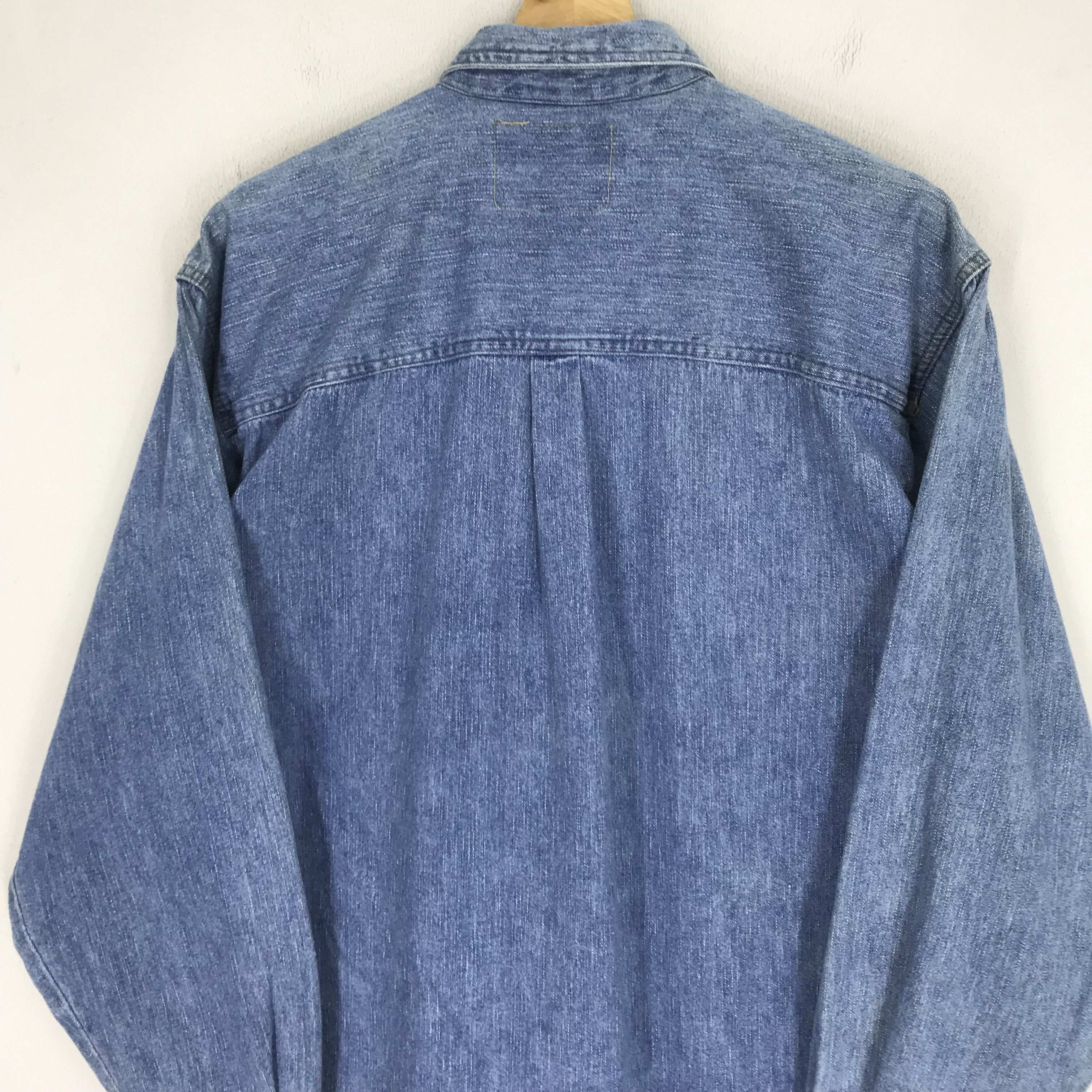 Versace Jeans Couture × Vintage Vintage 90's Versace Jeans Couture Denim Jeans Shirt Size US M / EU 48-50 / 2 - 4 Thumbnail