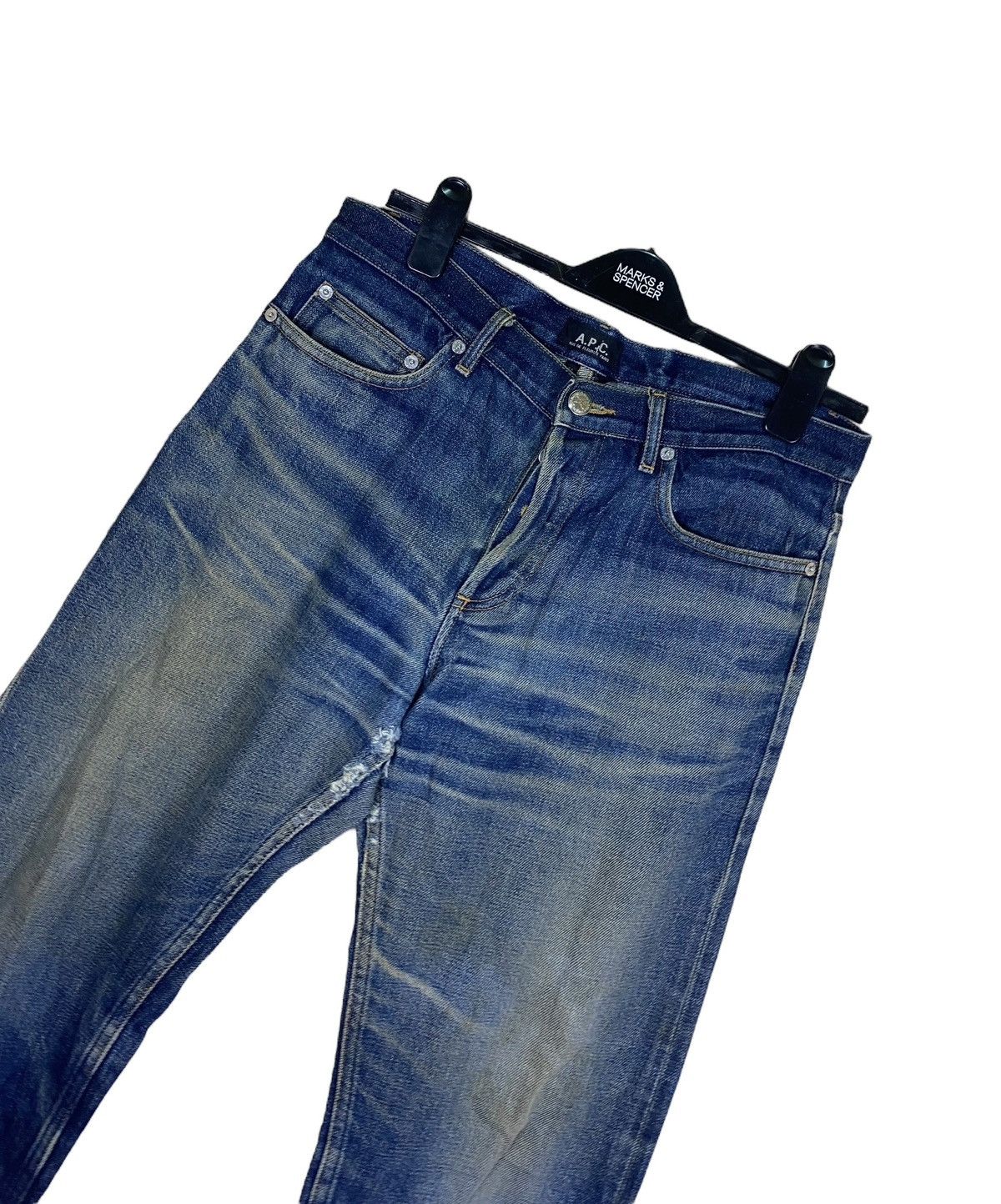 A.P.C. Vintage A.P.C Distressed Selvedge Denim Size US 33 - 4 Thumbnail