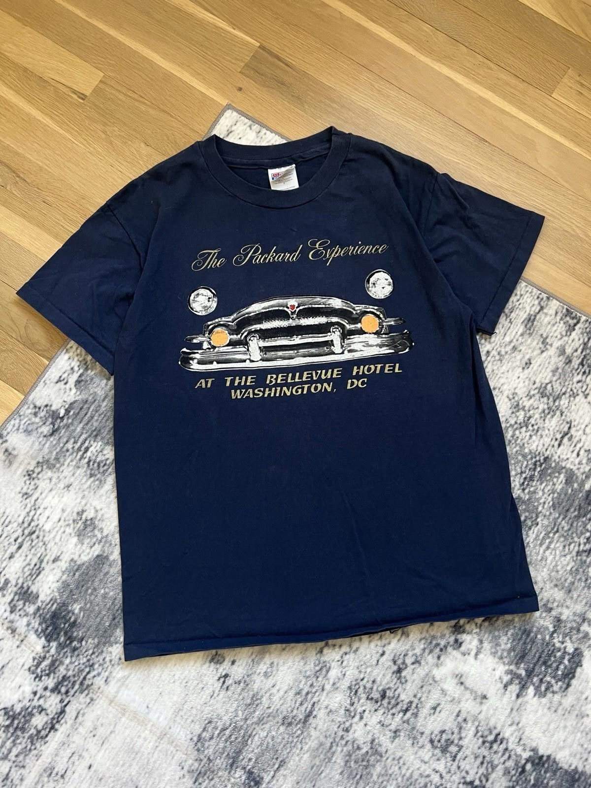 Vintage 90s Packard Car T-Shirt Navy Size Large Size US L / EU 52-54 / 3 - 1 Thumbnail