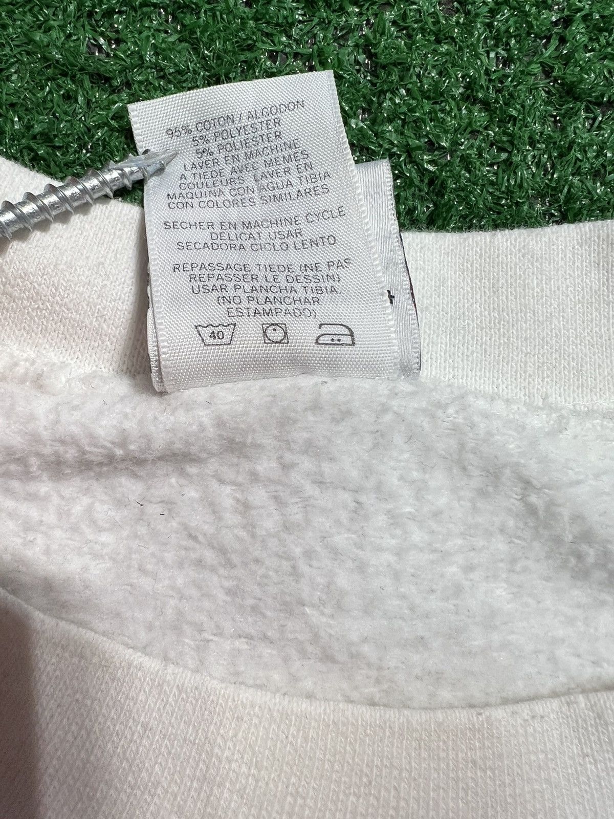 Nike × Vintage MADE IN USA - Vintage White Crewneck - RARE - XXL Size US XXL / EU 58 / 5 - 6 Thumbnail