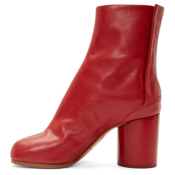 Maison Margiela oc11z0725 Tabi Ankle Boots in Red Size US 7 / IT 37 - 3 Thumbnail