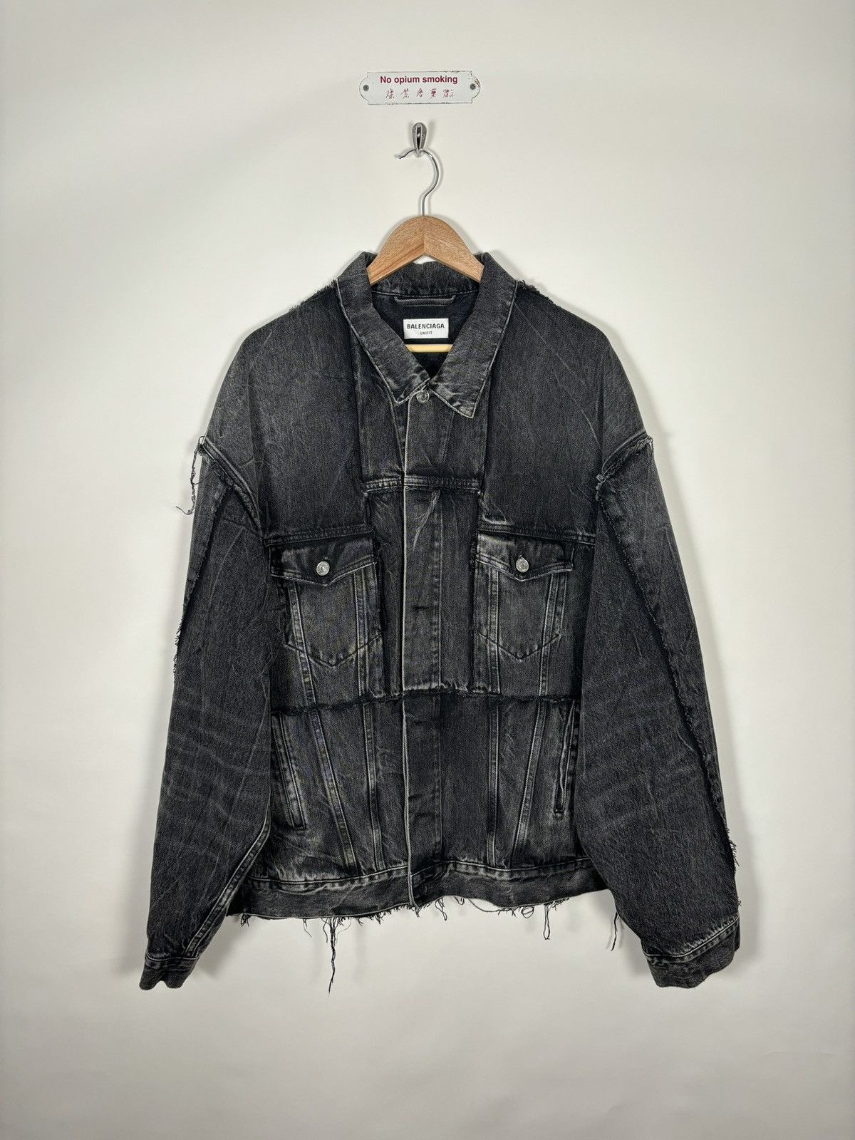 Balenciaga 🚭BALENCIAGA GRAIL🚭 RECONSTRUCTED DENIM JACKET Size US L / EU 52-54 / 3 - 1 Thumbnail