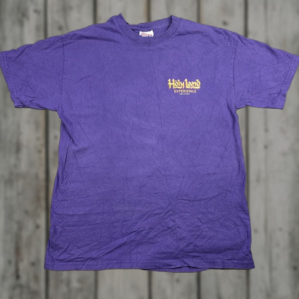 Hanes Holy Land Experience Shirt Orlando Theme Park Christian Purple Mens Medium Size US M / EU 48-50 / 2 - 1 Thumbnail
