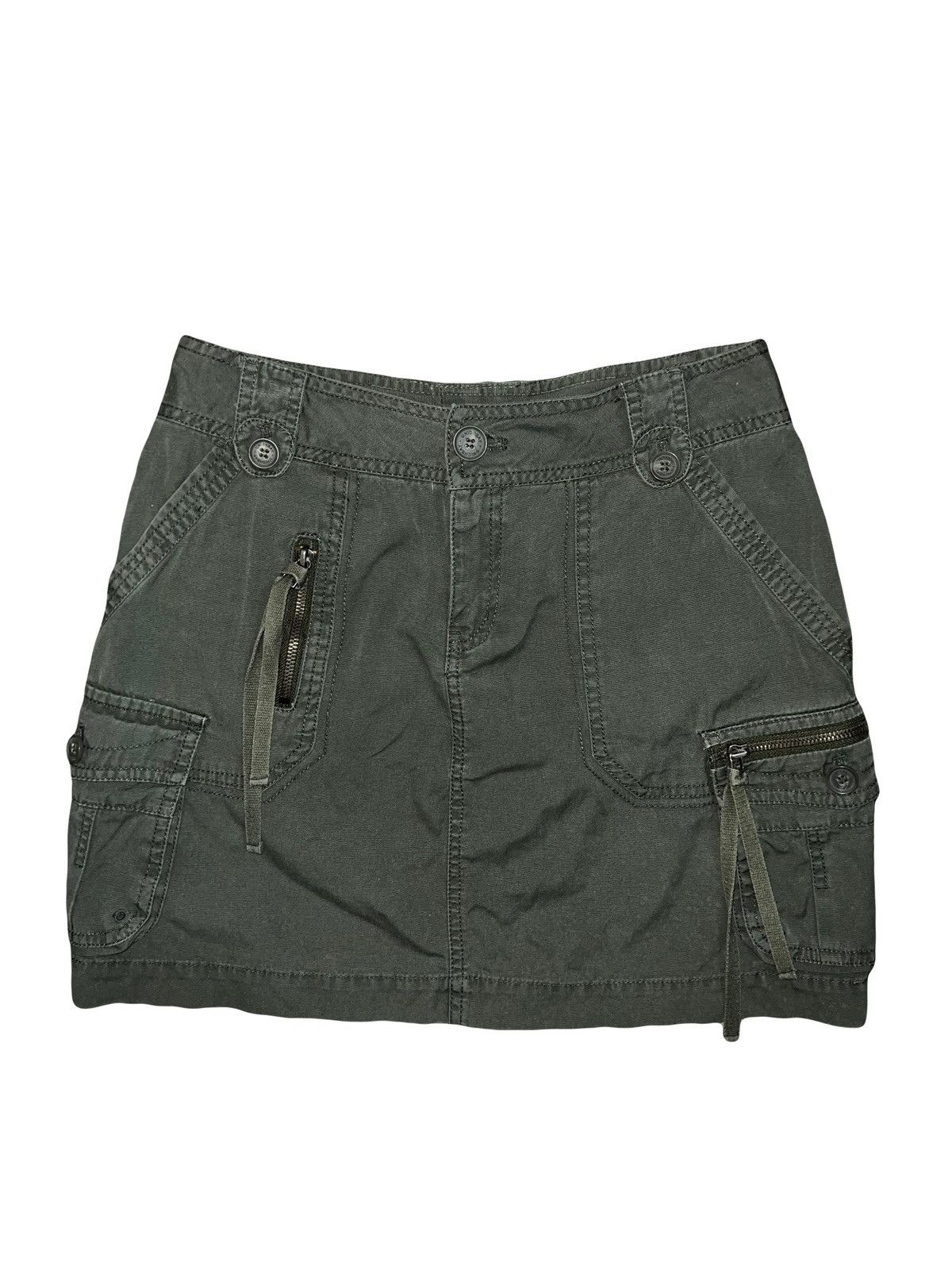 Japanese Brand Vintage cargo skirt 🧩🖤 Size 28" / US 6 / IT 42 - 1 Thumbnail