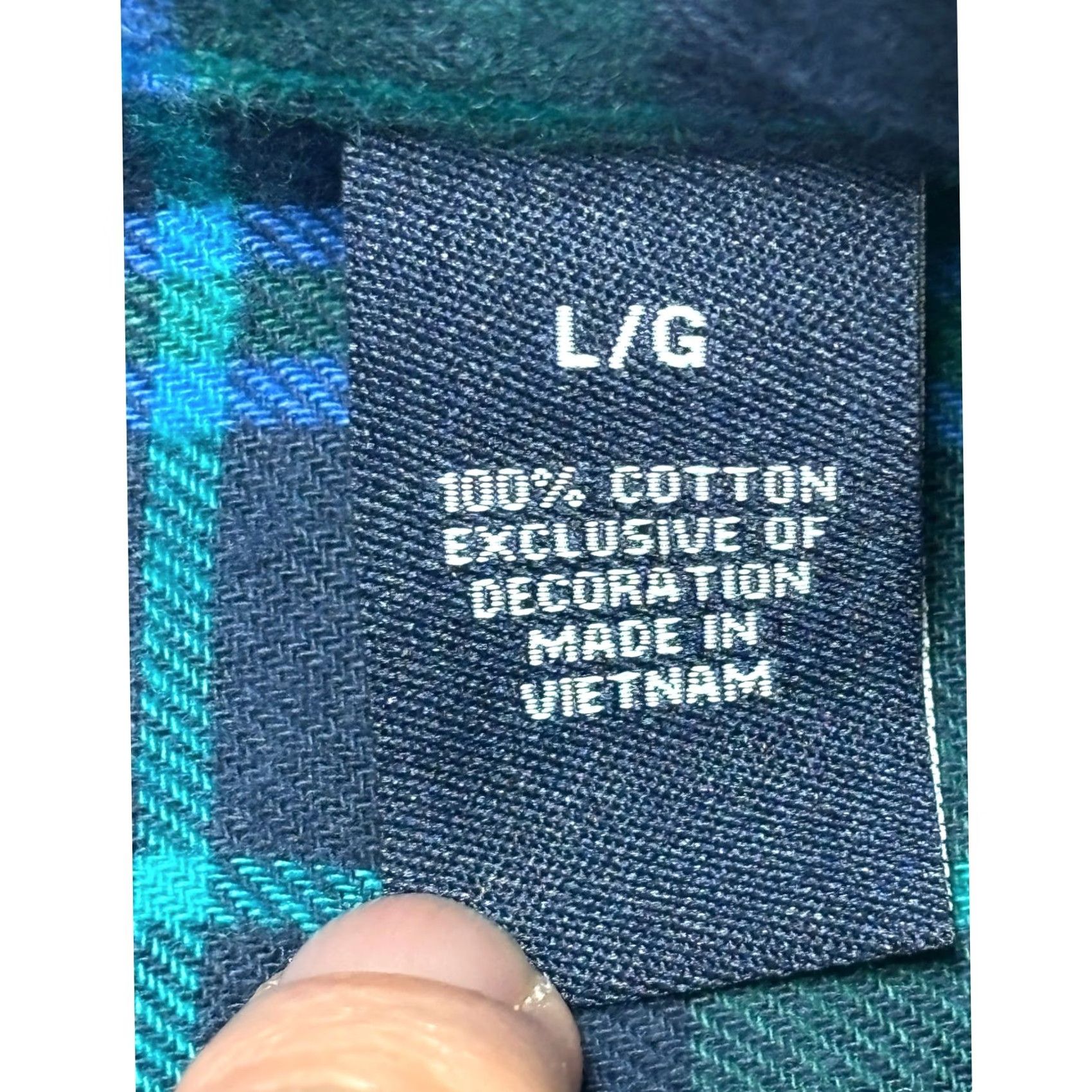 Chaps Chaps Flannel Shirt Button-Up Long Sleeve Men's L Green Plaid Size US L / EU 52-54 / 3 - 7 Thumbnail