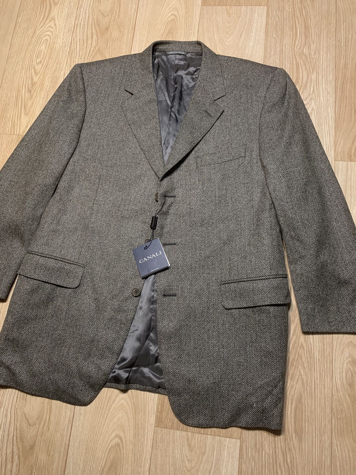 Canali Canali Made In Italy Blazer Jacket Size 52R - 2 Thumbnail