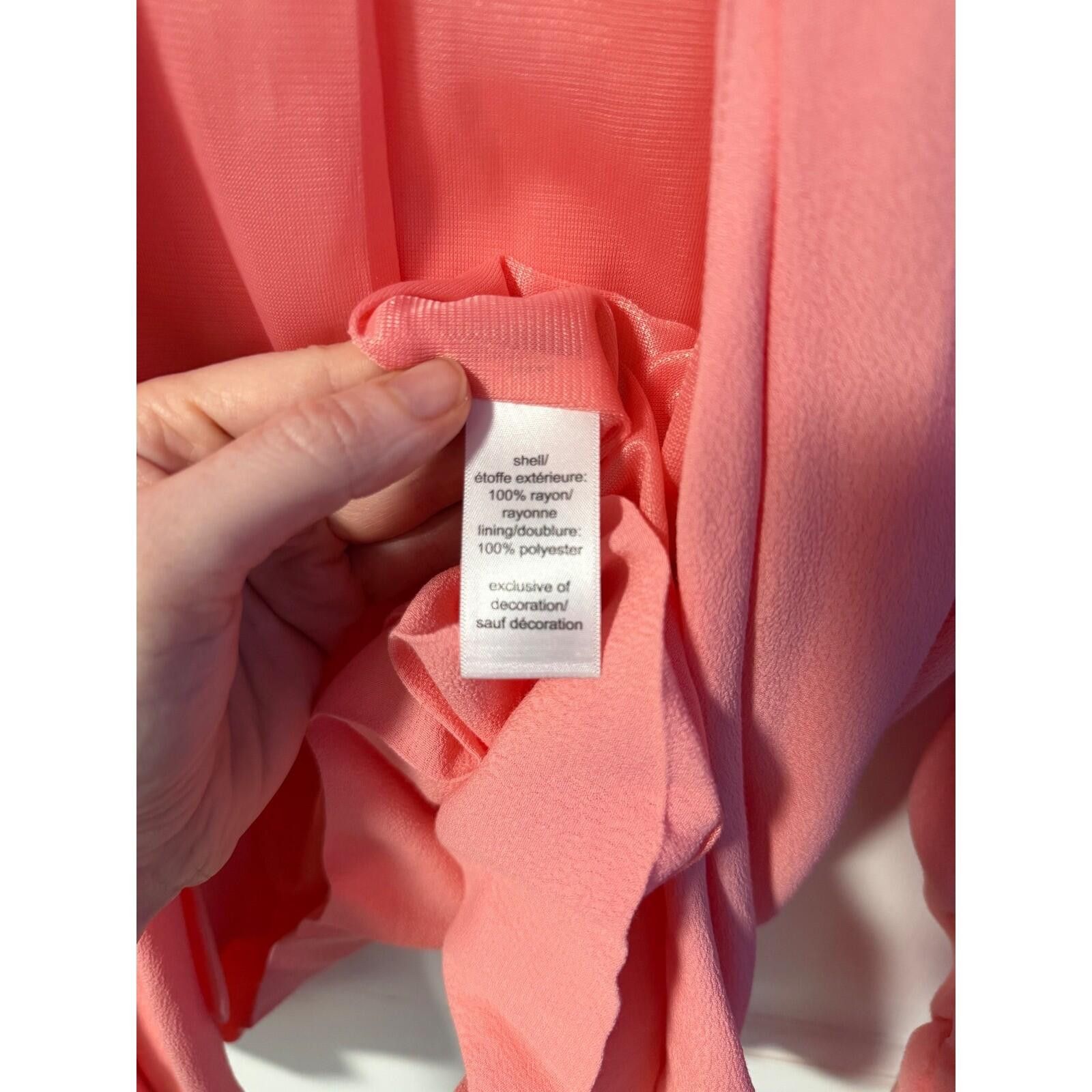Other Maurices Blazer Womens Small Coral Ruched 3/4 Sleeve Open Size S / US 4 / IT 40 - 7 Thumbnail