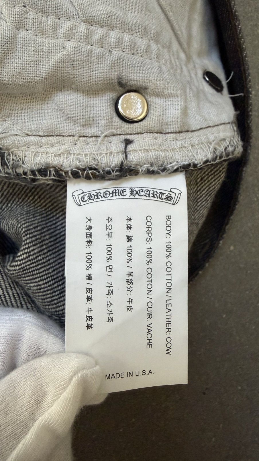 Chrome Hearts RARE!!! CHROME HEARTS LEVI'S BLACK DENIM "GOLD CROSSES" Size US 33 - 17 Thumbnail