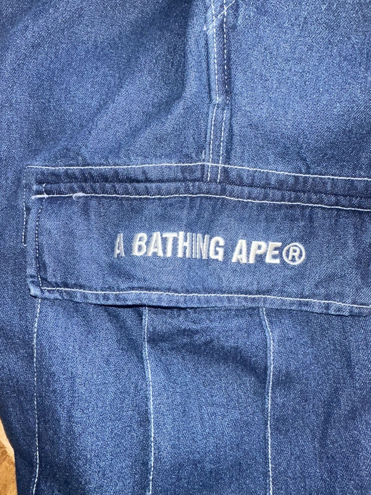 Bape Denim Cargo Pants Size US 36 / EU 52 - 3 Thumbnail