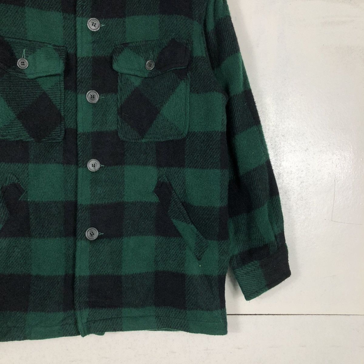 Japanese Brand 📌VTG WOOL SHIRT JACKET TARTAN DESIGN MACHOPE ISSEY MIYAKE Size US M / EU 48-50 / 2 - 7 Thumbnail