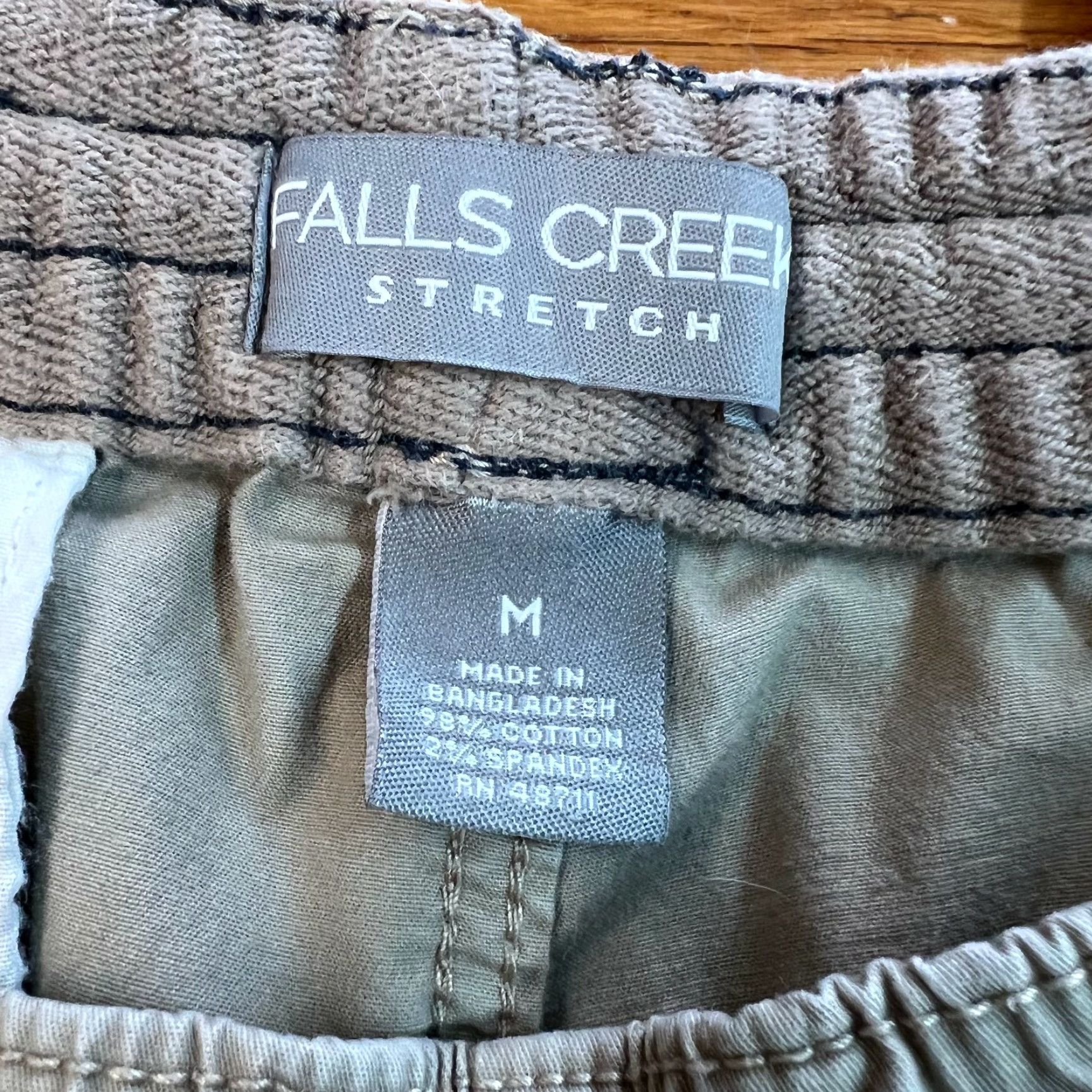 Vintage Falls Creek Womens Brown Mid Rise Casual Stretch Pants Size M Size 32" / US 10 / IT 46 - 7 Thumbnail