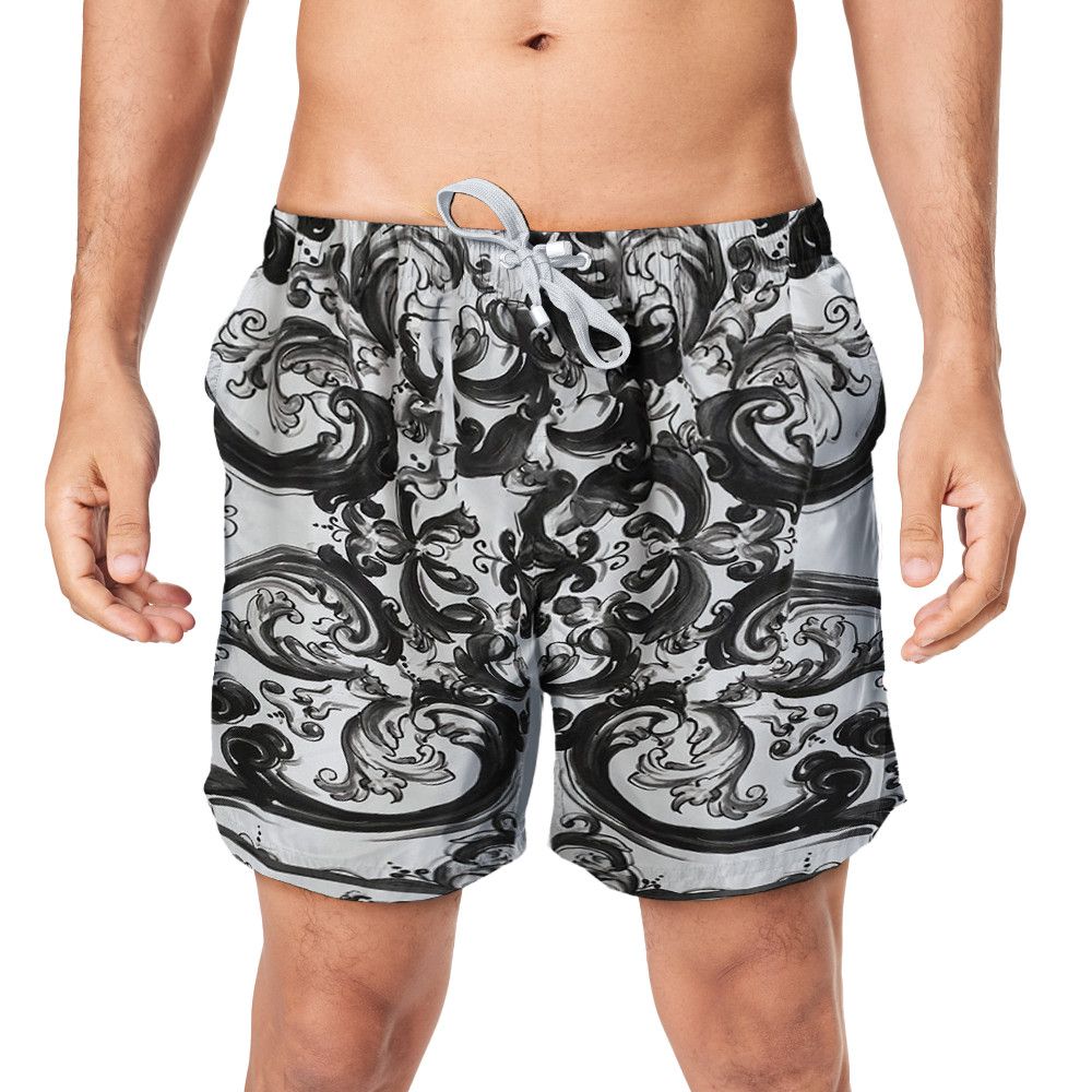 Designer Men's Black Summer Beach Shorts Size US 30 / EU 46 - 1 Thumbnail