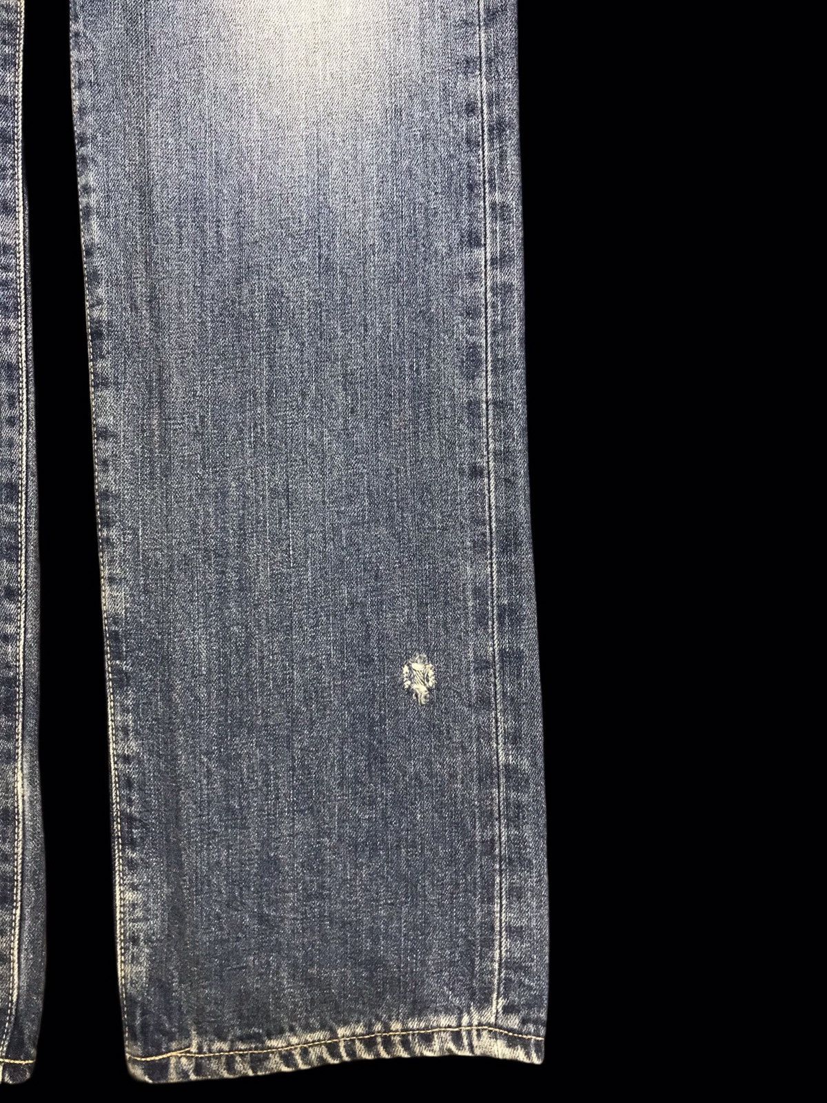 Edwin 💥WIDE💥VINTAGE EDWIN 505X SELVEDGE MINIMAL FADES DENIM F396 Size US 31 - 7 Thumbnail