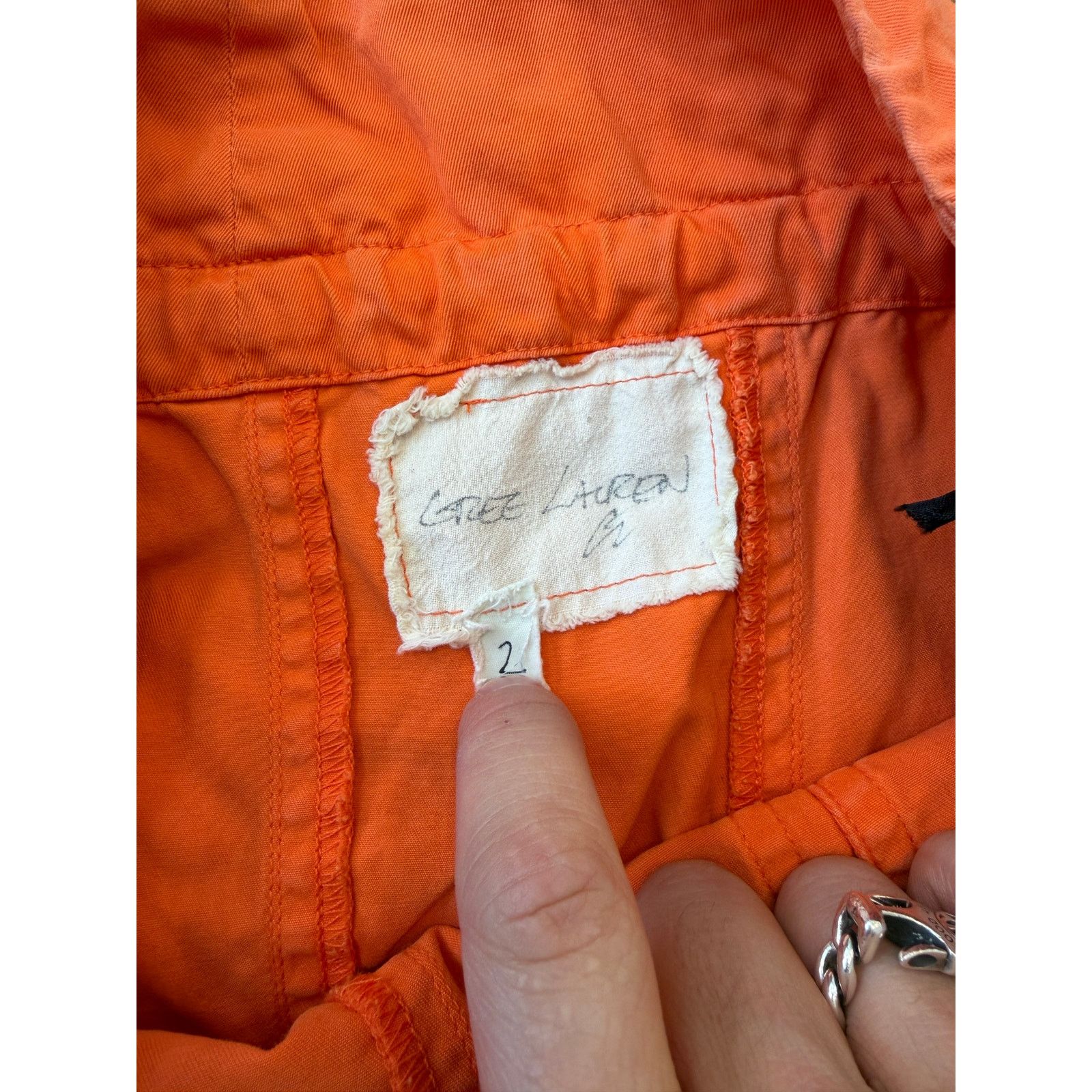 Greg Lauren Greg Lauren SAMPLE Orange Drop Lounge Cropped Pants Size US 32 / EU 48 - 5 Thumbnail
