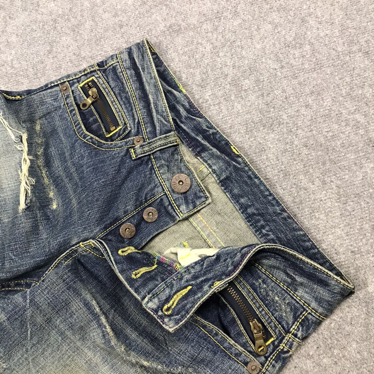 Japanese Brand Japaners Style denim Distressed pants Size US 28 / EU 44 - 14 Thumbnail