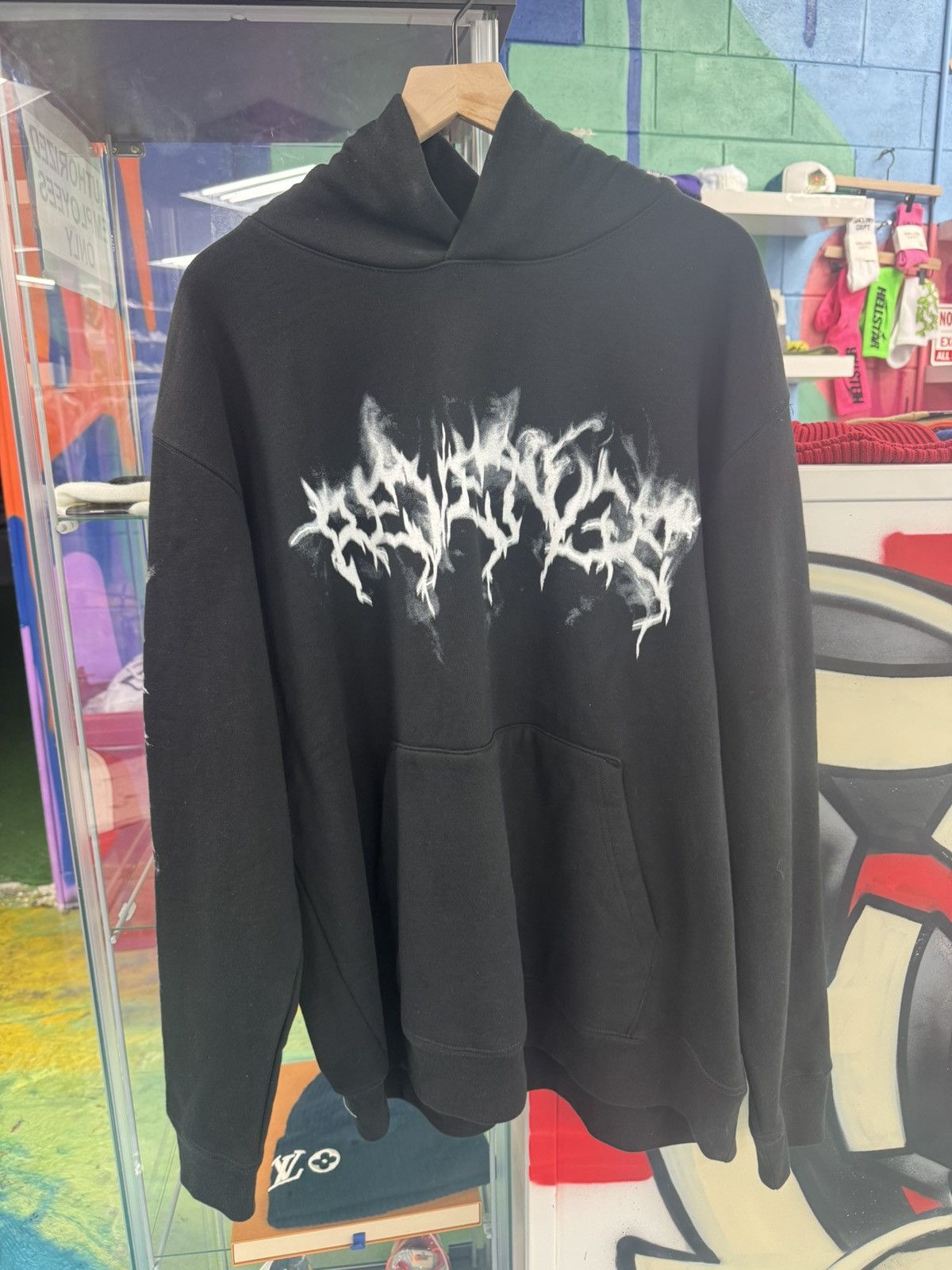 Revenge Revenge Smoke Lightning Hoodie Black Size US XL / EU 56 / 4 - 1 Thumbnail