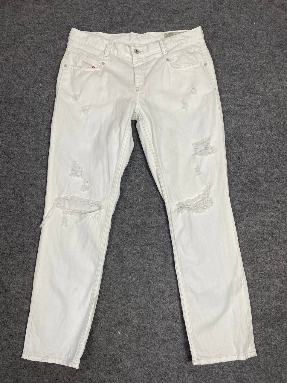 Diesel diesel regular slim straight distressed denim Size US 34 / EU 50 - 8 Thumbnail