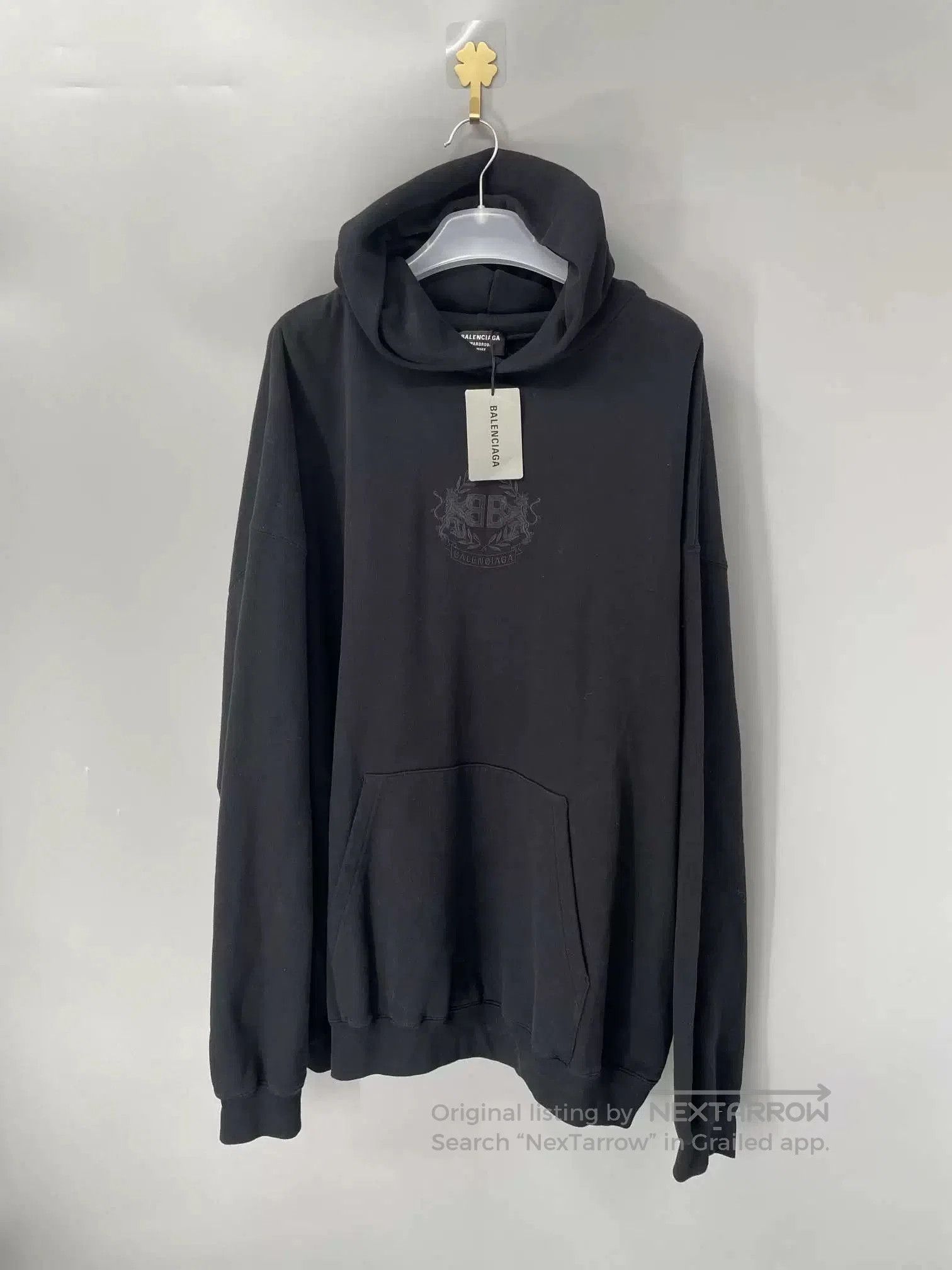 Balenciaga Balenciaga Double B Wheat Ear Hoodie. Size US S / EU 44-46 / 1 - 1 Thumbnail