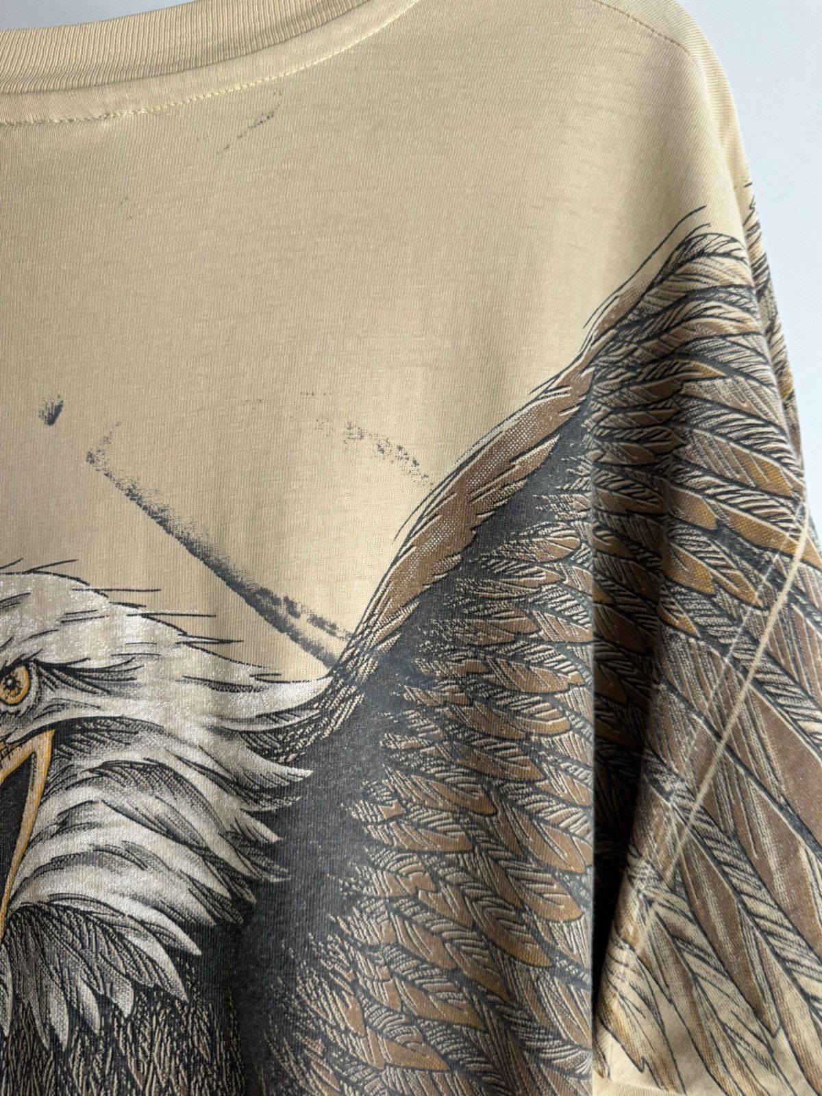 Harley Davidson Vintage 90’s Harley Davidson Eagle AOP tee Size US XL / EU 56 / 4 - 6 Thumbnail