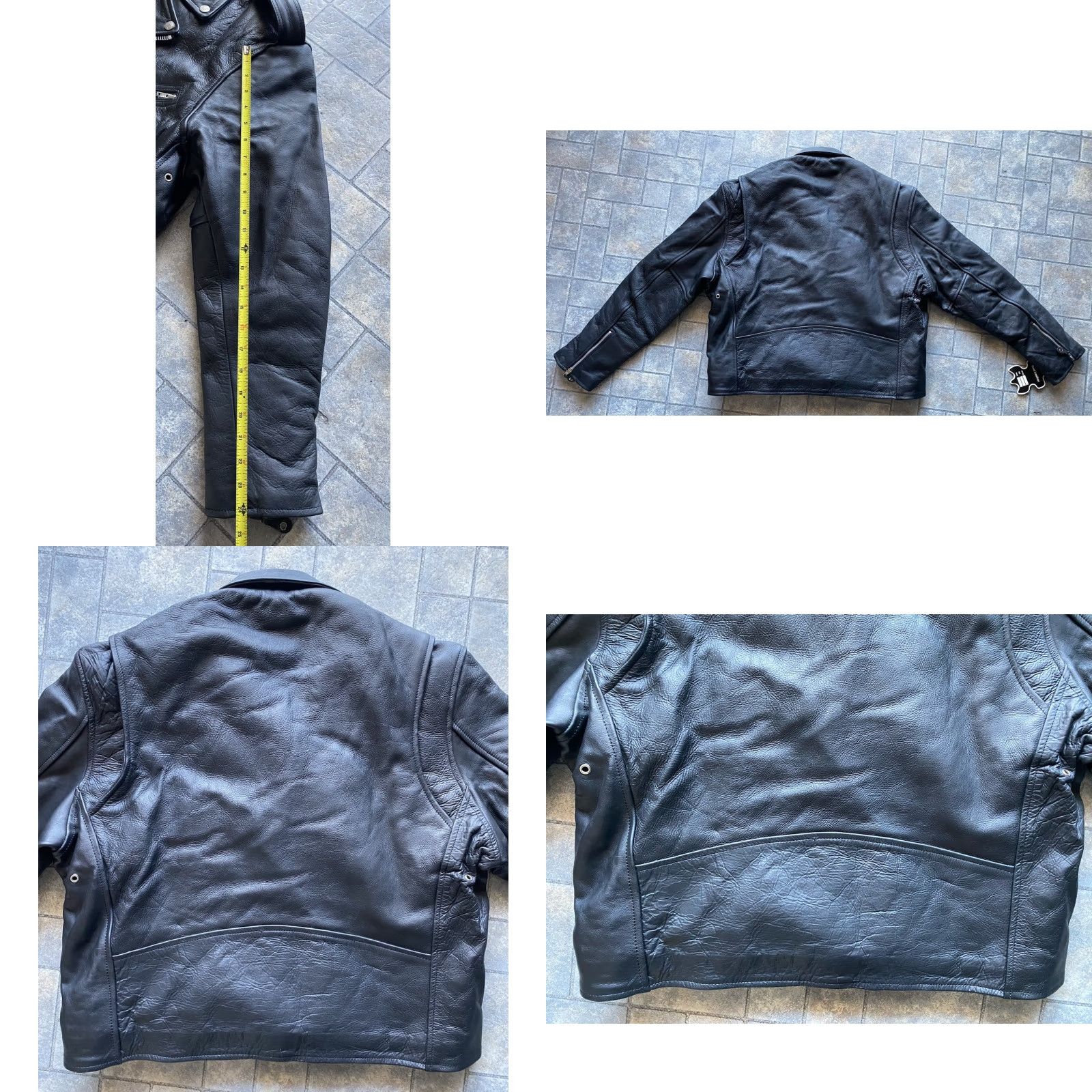 Vintage VINTAGE Wild Rider Leather Motorcycle Jacket Men’s 48 Black Jacket Biker 90s Mens Size US M / EU 48-50 / 2 - 10 Thumbnail