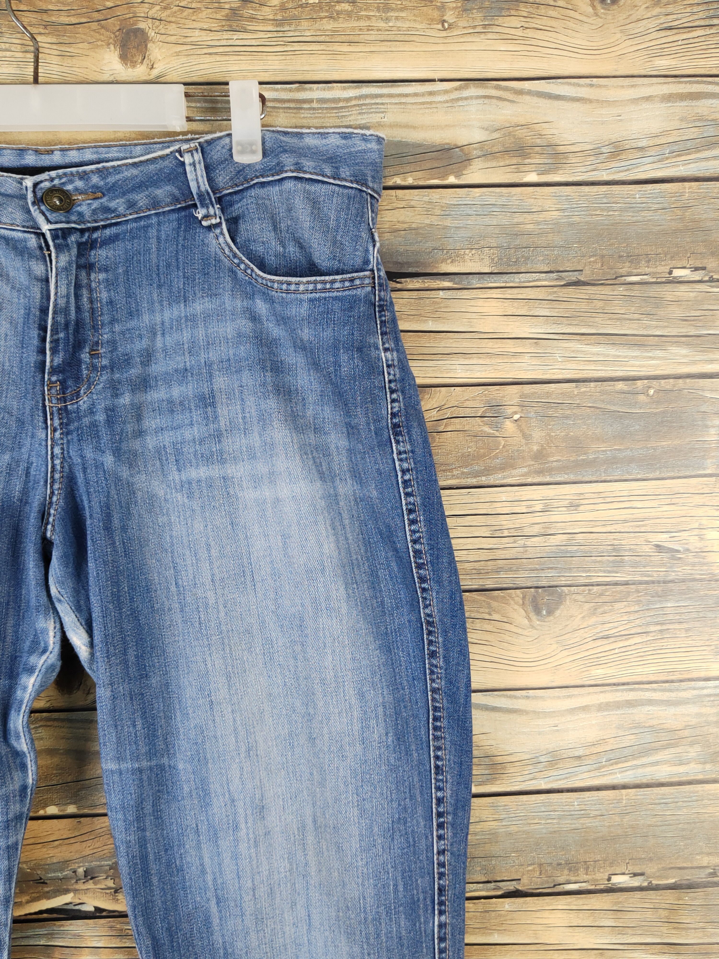 Calvin Klein Calvin Klein Blue Distressed Ripped Jeans #W1494 Size 36" / US 14 / IT 50 - 5 Thumbnail