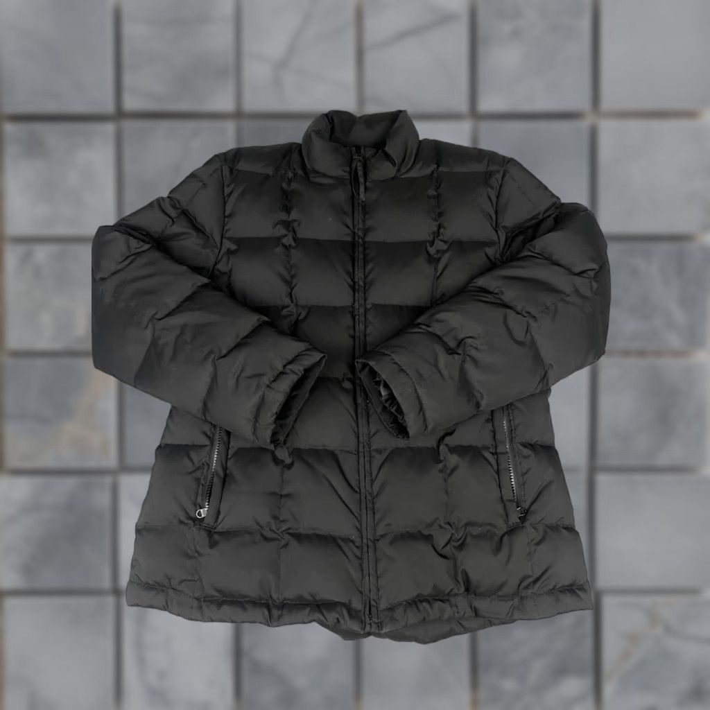 Gap GAP Puffer Jacket Womens M Black Full Zip Pockets Mock Neck Down Filled 100% Polyester 100% Polyester Inner Lining Jacket Style Puffer Womens Size M / US 6-8 / IT 42-44 - 1 Thumbnail
