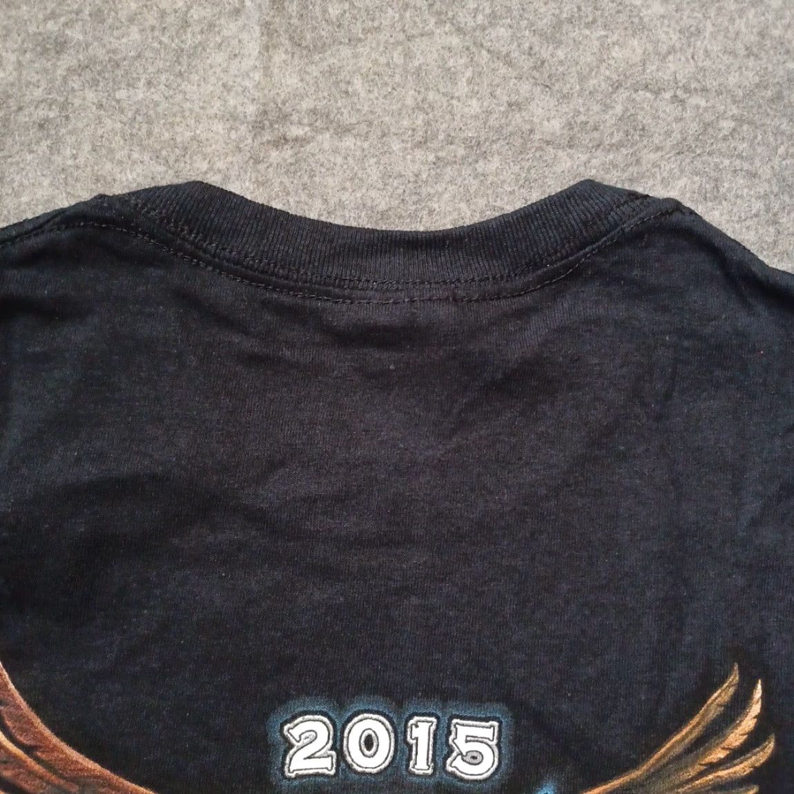 Fruit Of The Loom Hollister Shirt Mens Biker Logo Crew Neck Short Sleeve 2015 Deadstock Gray Medium Shirt Size US M / EU 48-50 / 2 - 4 Thumbnail